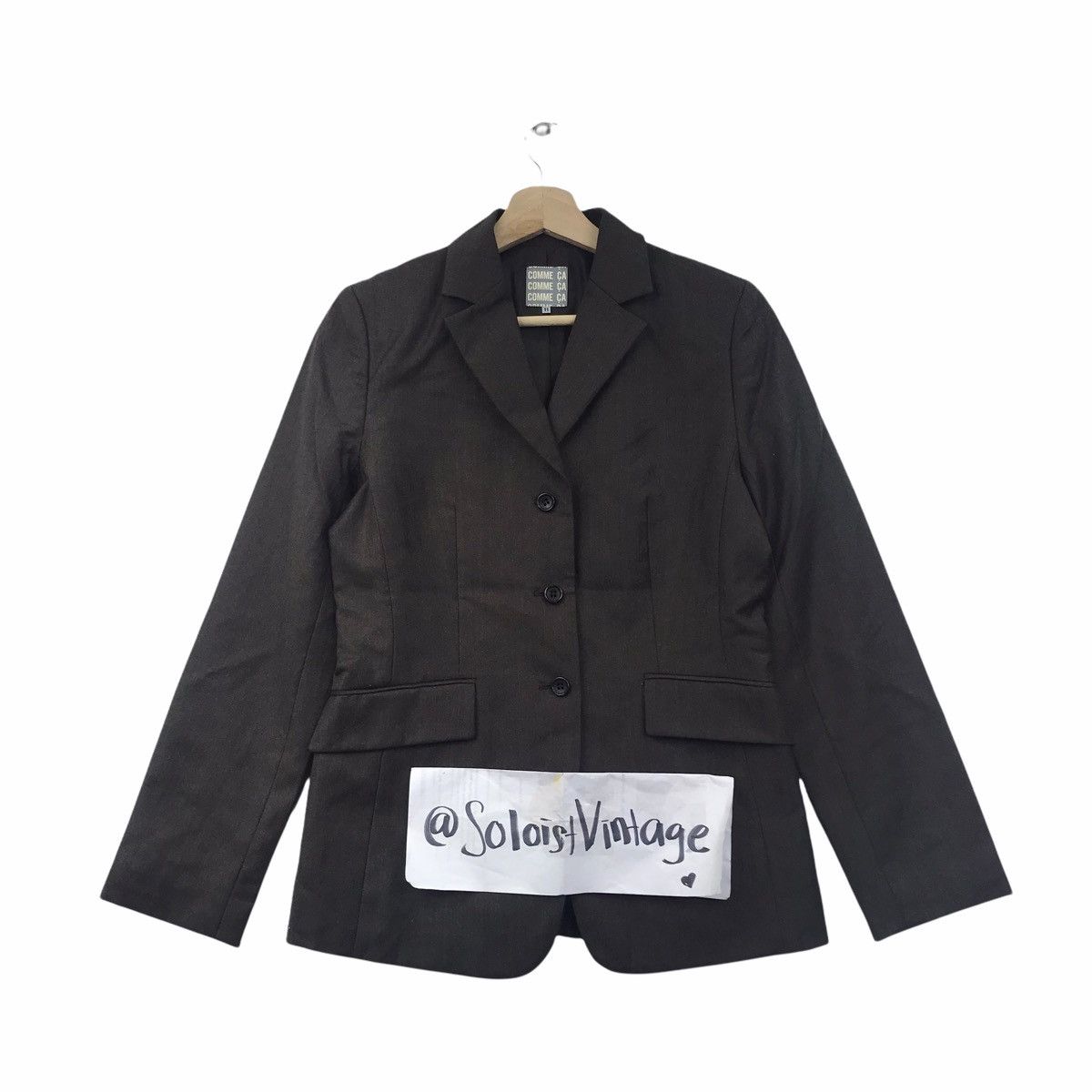 Japanese Brand COMME CA Japanese Brand Blazer Coat Jacket Size US S / EU 44-46 / 1 - 1 Thumbnail
