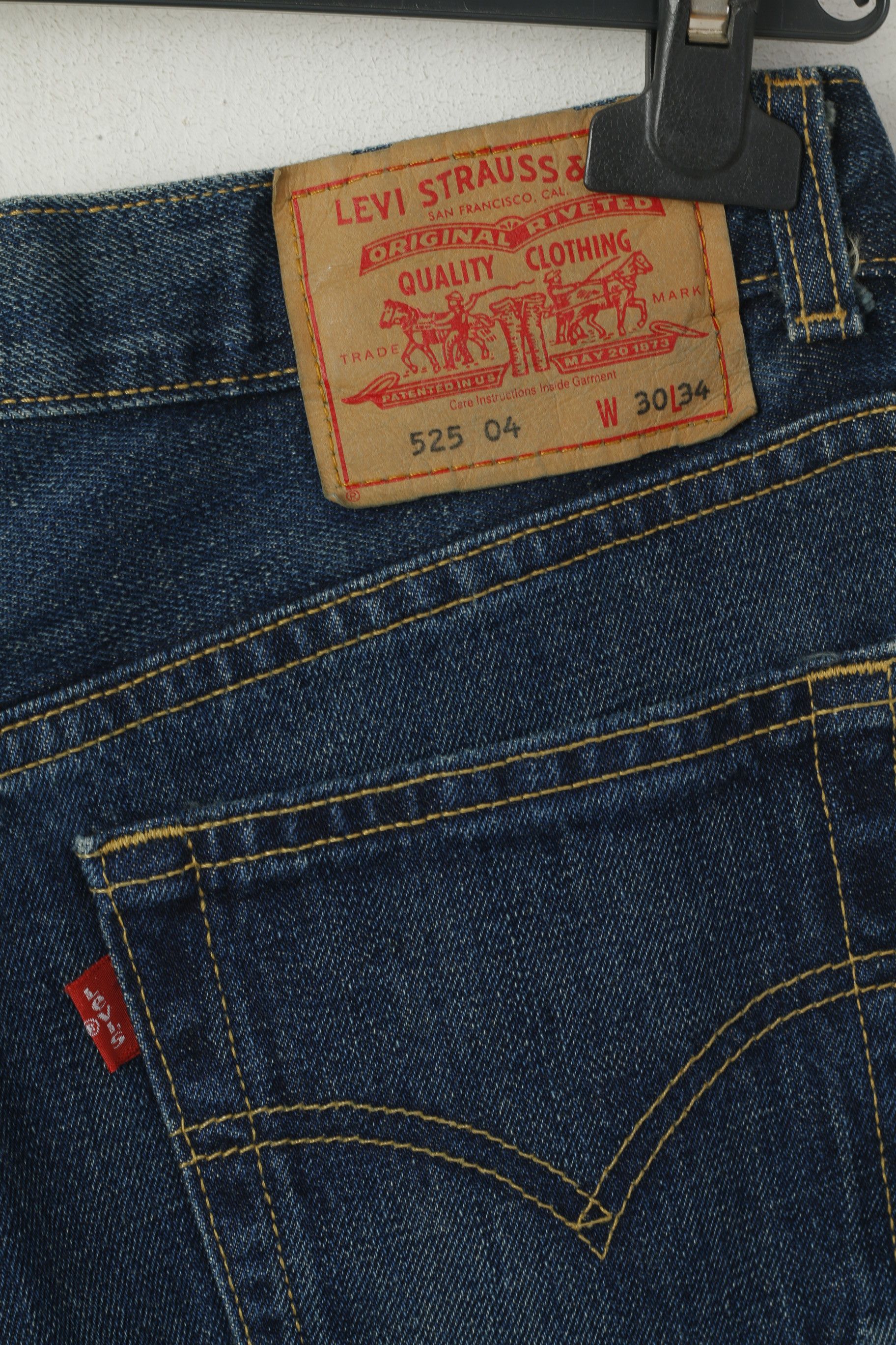 Levi's Levi Strauss & Co. Women 30 34 Trousers Navy Cotton 3177 Size 30" / US 8 / IT 44 - 5 Thumbnail