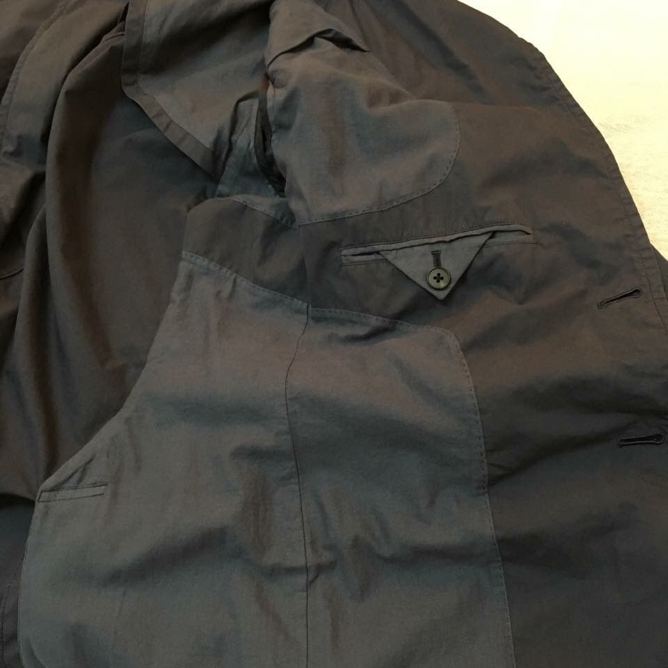 Aquascutum Aquascutum Poplin Cotton Lightweight Navy Blazer Japan Made Size US L / EU 52-54 / 3 - 10 Thumbnail