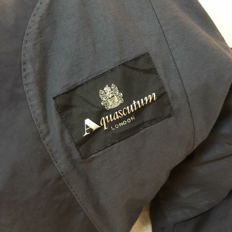 Aquascutum Aquascutum Poplin Cotton Lightweight Navy Blazer Japan Made Size US L / EU 52-54 / 3 - 12 Thumbnail