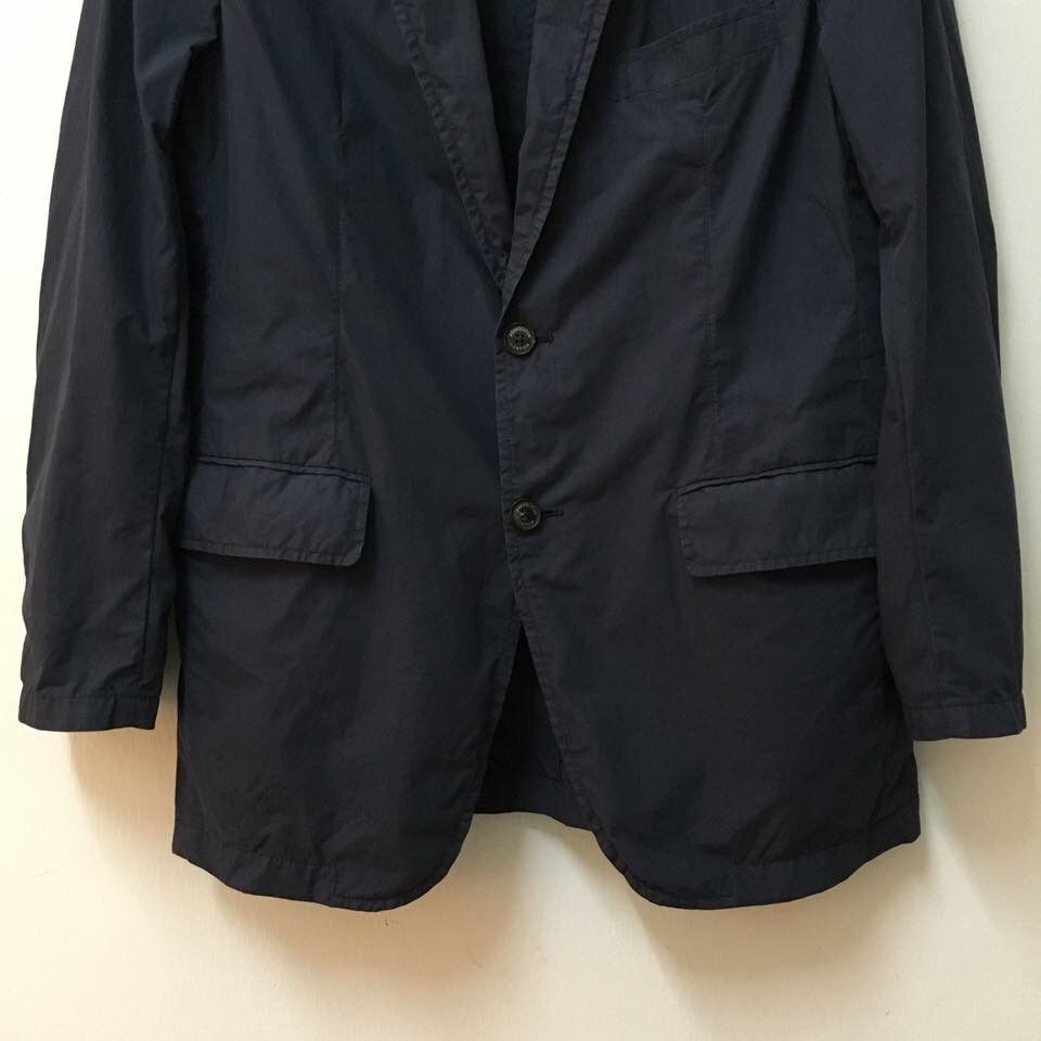 Aquascutum Aquascutum Poplin Cotton Lightweight Navy Blazer Japan Made Size US L / EU 52-54 / 3 - 3 Thumbnail