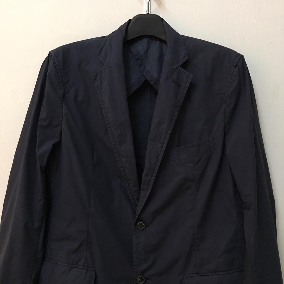 Aquascutum Aquascutum Poplin Cotton Lightweight Navy Blazer Japan Made Size US L / EU 52-54 / 3 - 2 Thumbnail