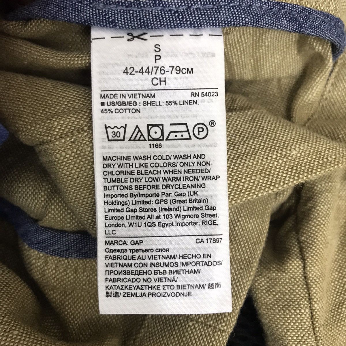 Gap GAP DESIGNER Japanese Brand Canvas Blazer Coat Size US S / EU 44-46 / 1 - 4 Thumbnail