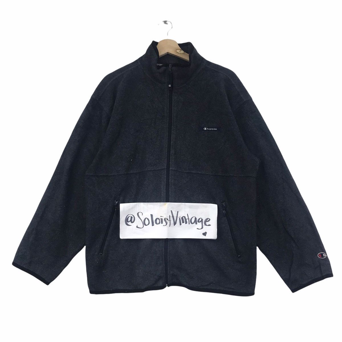 Champion × Vintage Vintage CHAMPION STREETWEAR Script Logo Fleece Sweatshirt Size US M / EU 48-50 / 2 - 1 Thumbnail