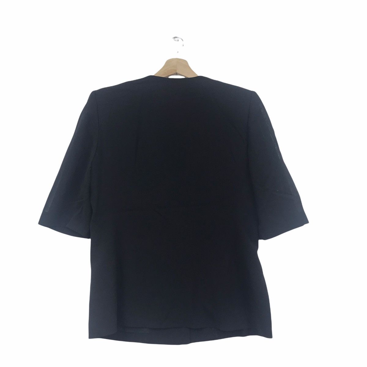 Nina Ricci NINA RICCI CEREMONIE French Designer Black Blouse Coat Size S / US 4 / IT 40 - 7 Thumbnail