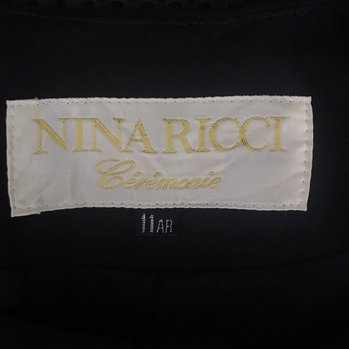 Nina Ricci NINA RICCI CEREMONIE French Designer Black Blouse Coat Size S / US 4 / IT 40 - 4 Thumbnail