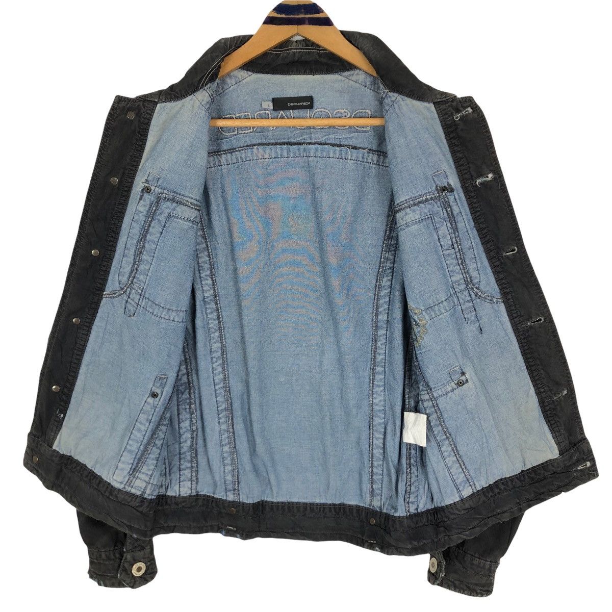 Dsquared2 Dsquared2 Denim Jacket Spell Out Logo Size US S / EU 44-46 / 1 - 9 Thumbnail