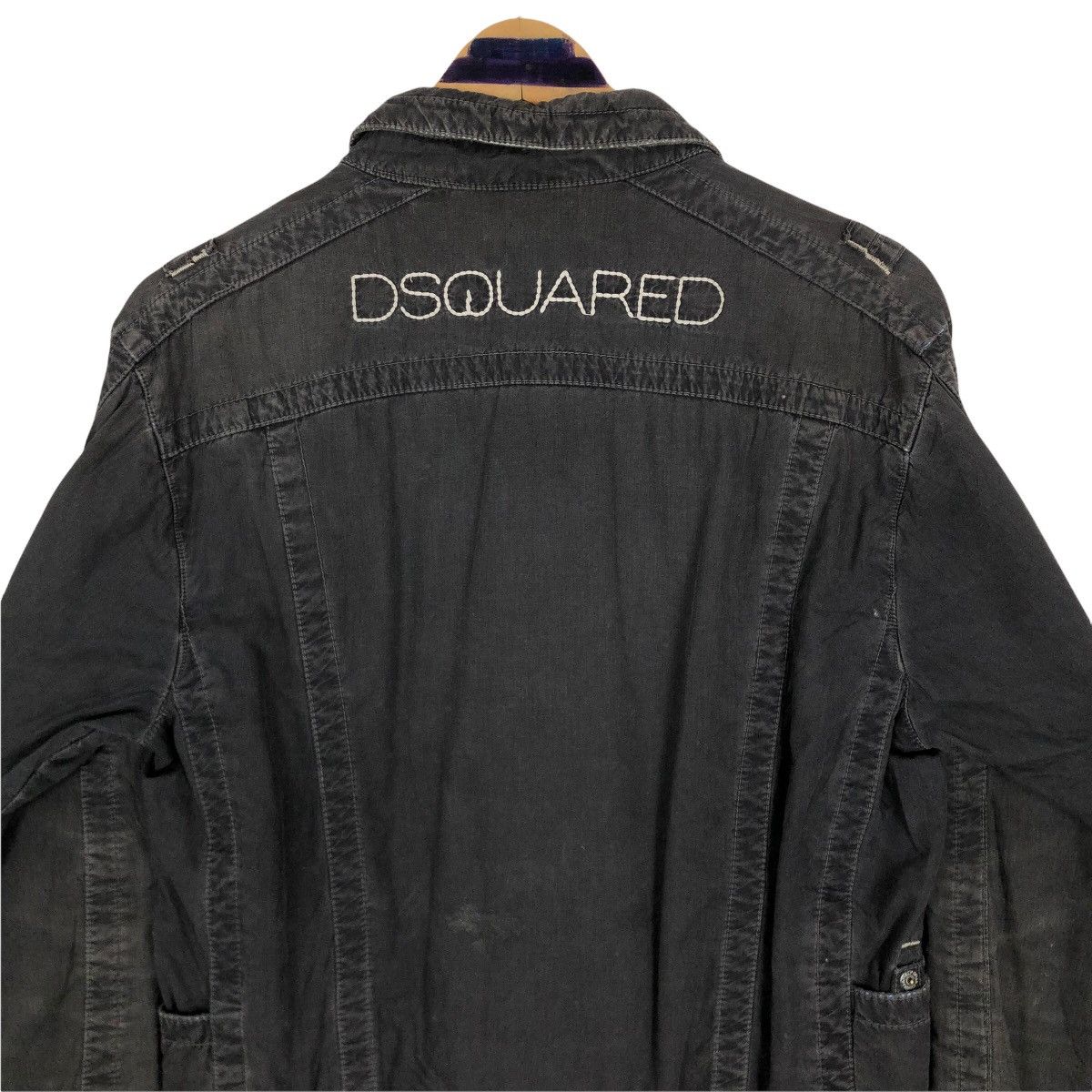 Dsquared2 Dsquared2 Denim Jacket Spell Out Logo Size US S / EU 44-46 / 1 - 15 Thumbnail