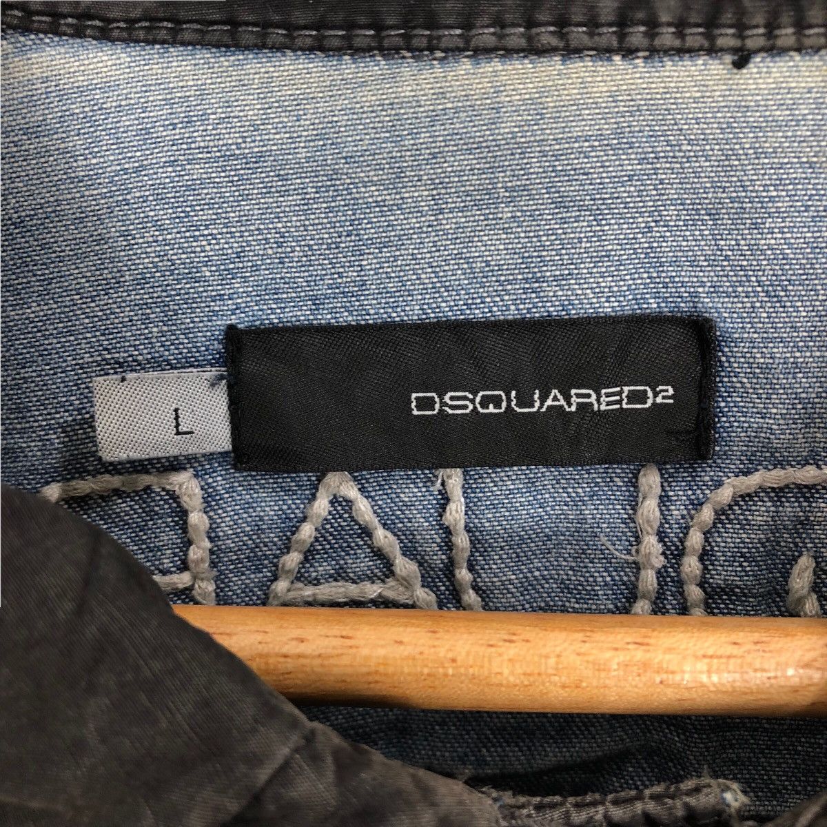 Dsquared2 Dsquared2 Denim Jacket Spell Out Logo Size US S / EU 44-46 / 1 - 11 Thumbnail