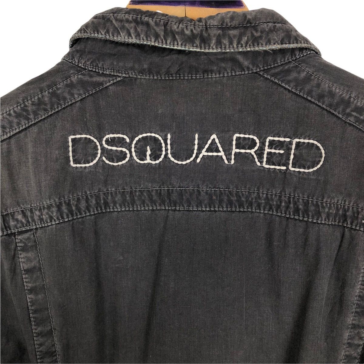 Dsquared2 Dsquared2 Denim Jacket Spell Out Logo Size US S / EU 44-46 / 1 - 16 Thumbnail