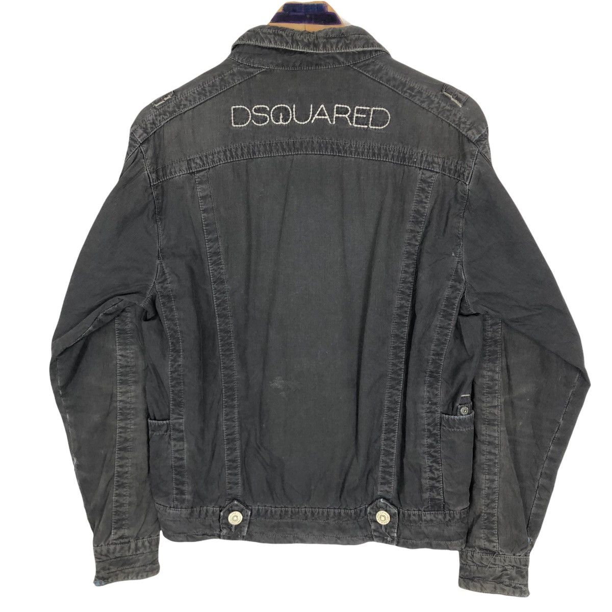 Dsquared2 Dsquared2 Denim Jacket Spell Out Logo Size US S / EU 44-46 / 1 - 14 Thumbnail