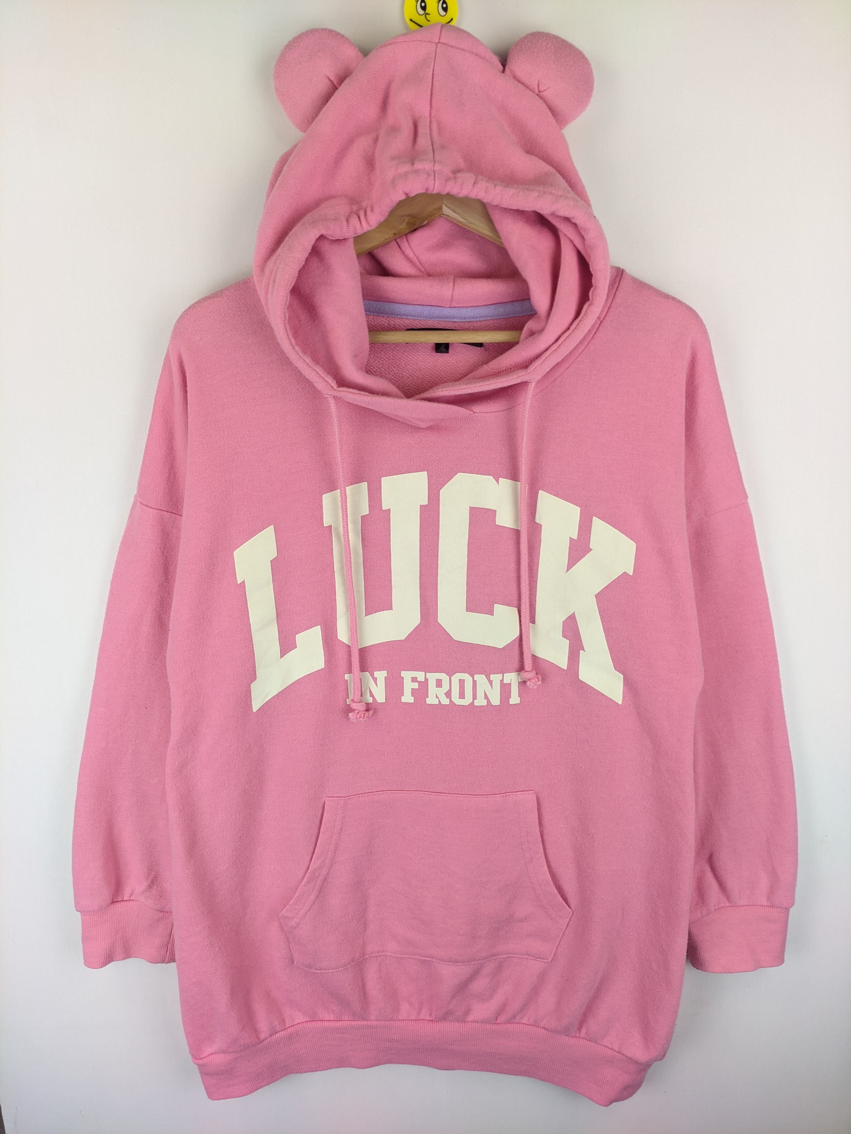 image of Stealshoodie Pullover Luck In Front By Dream Catcher in Pink, Women's (Size Medium)