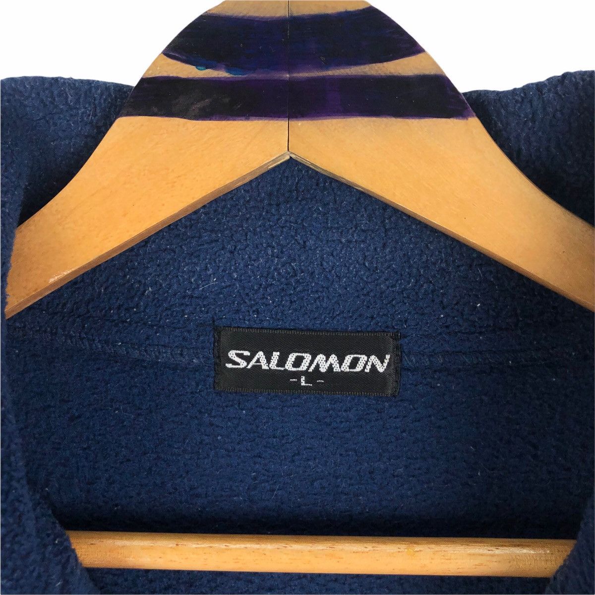 Salomon Vintage Salomon Mock Neck Fleece Sweater Size US L / EU 52-54 / 3 - 5 Thumbnail