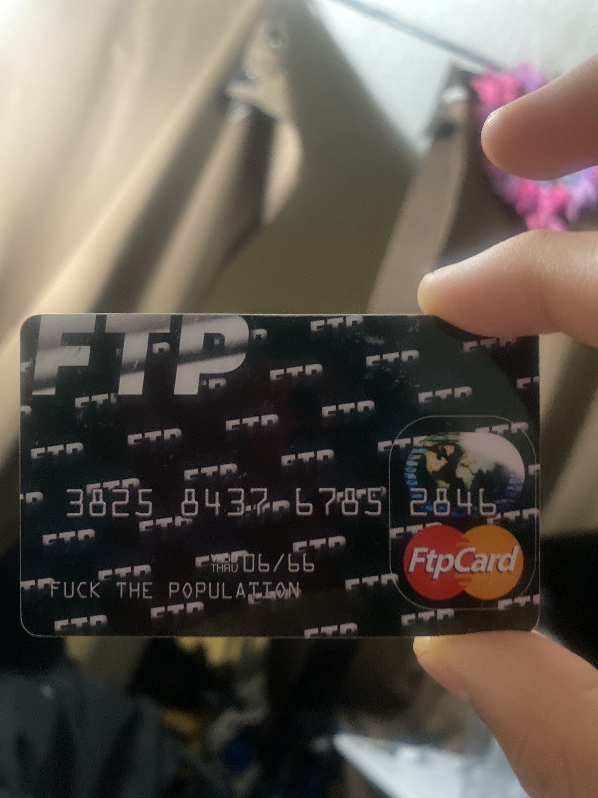 Fuck The Population Ftp credit card | Grailed