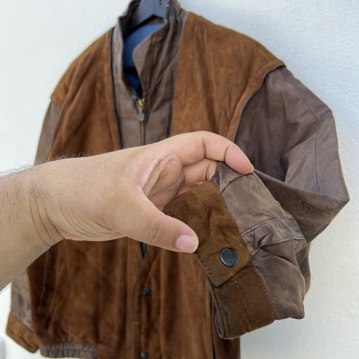 Japanese Brand VINTAGE PIA SPORTS PARACHUTE BIKER BOMBER LEATHER JACKETS Size US M / EU 48-50 / 2 - 7 Thumbnail