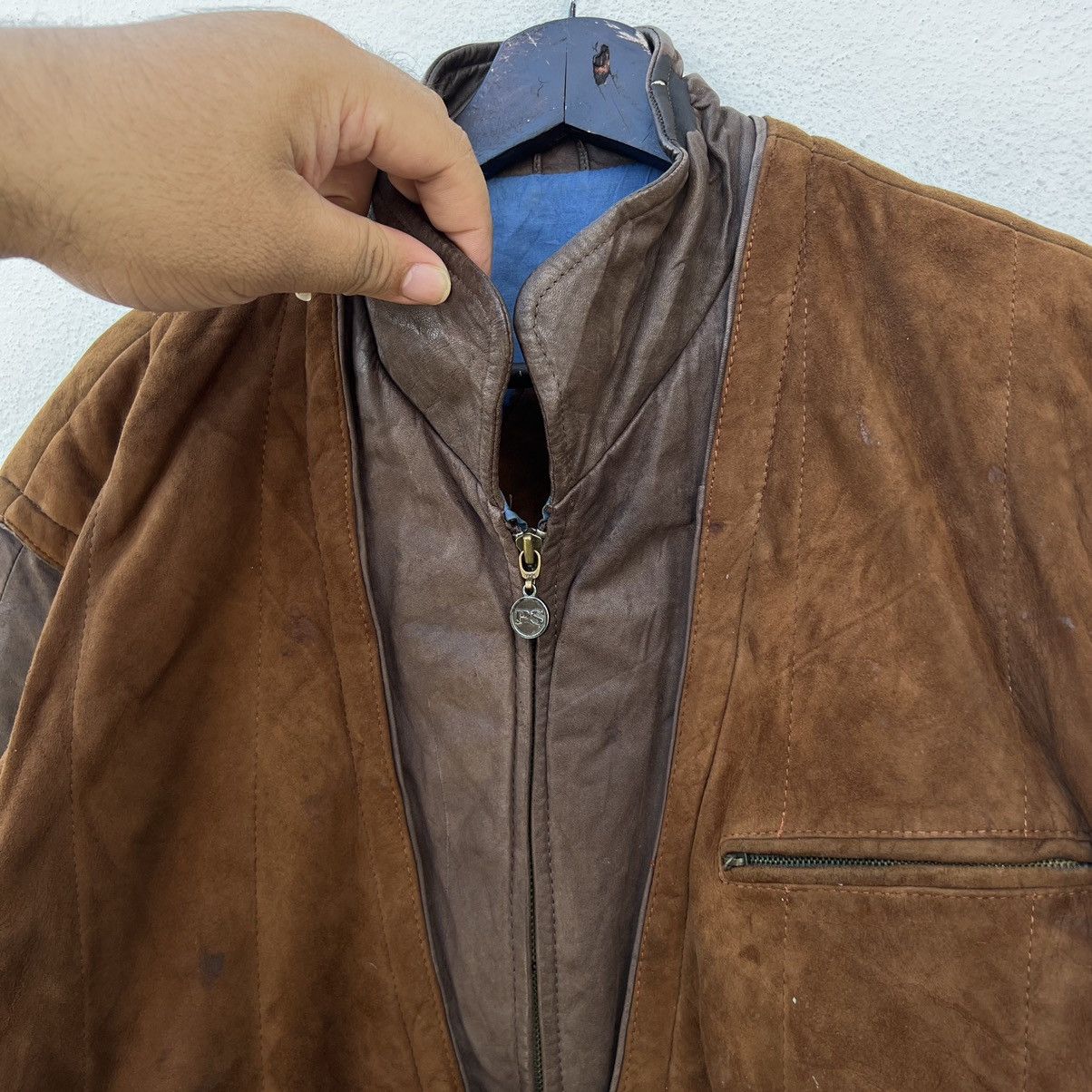 Japanese Brand VINTAGE PIA SPORTS PARACHUTE BIKER BOMBER LEATHER JACKETS Size US M / EU 48-50 / 2 - 8 Thumbnail