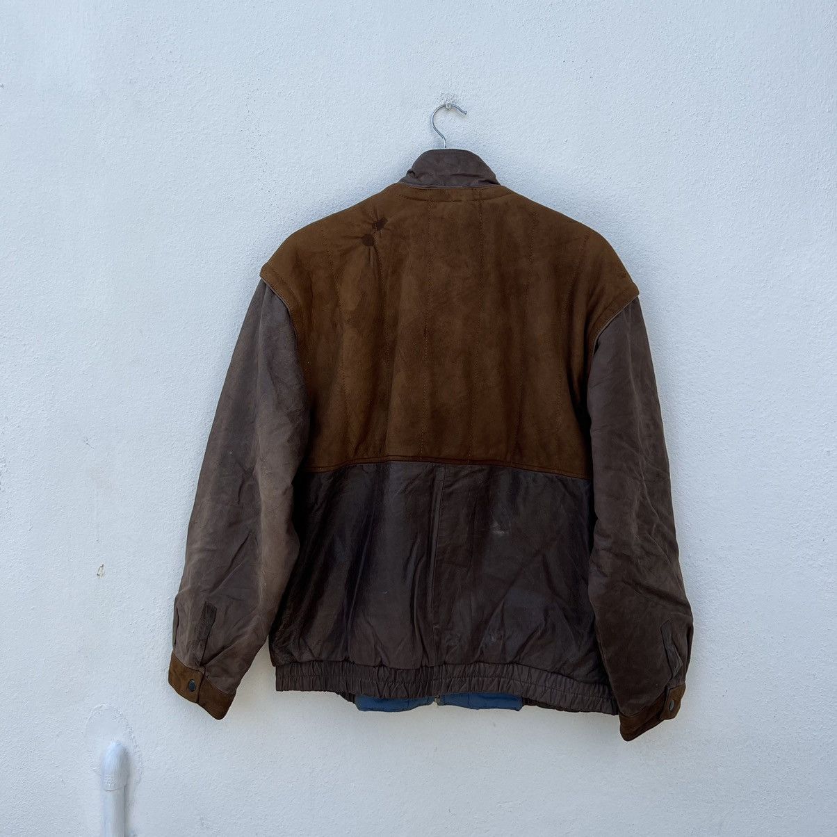 Japanese Brand VINTAGE PIA SPORTS PARACHUTE BIKER BOMBER LEATHER JACKETS Size US M / EU 48-50 / 2 - 9 Thumbnail