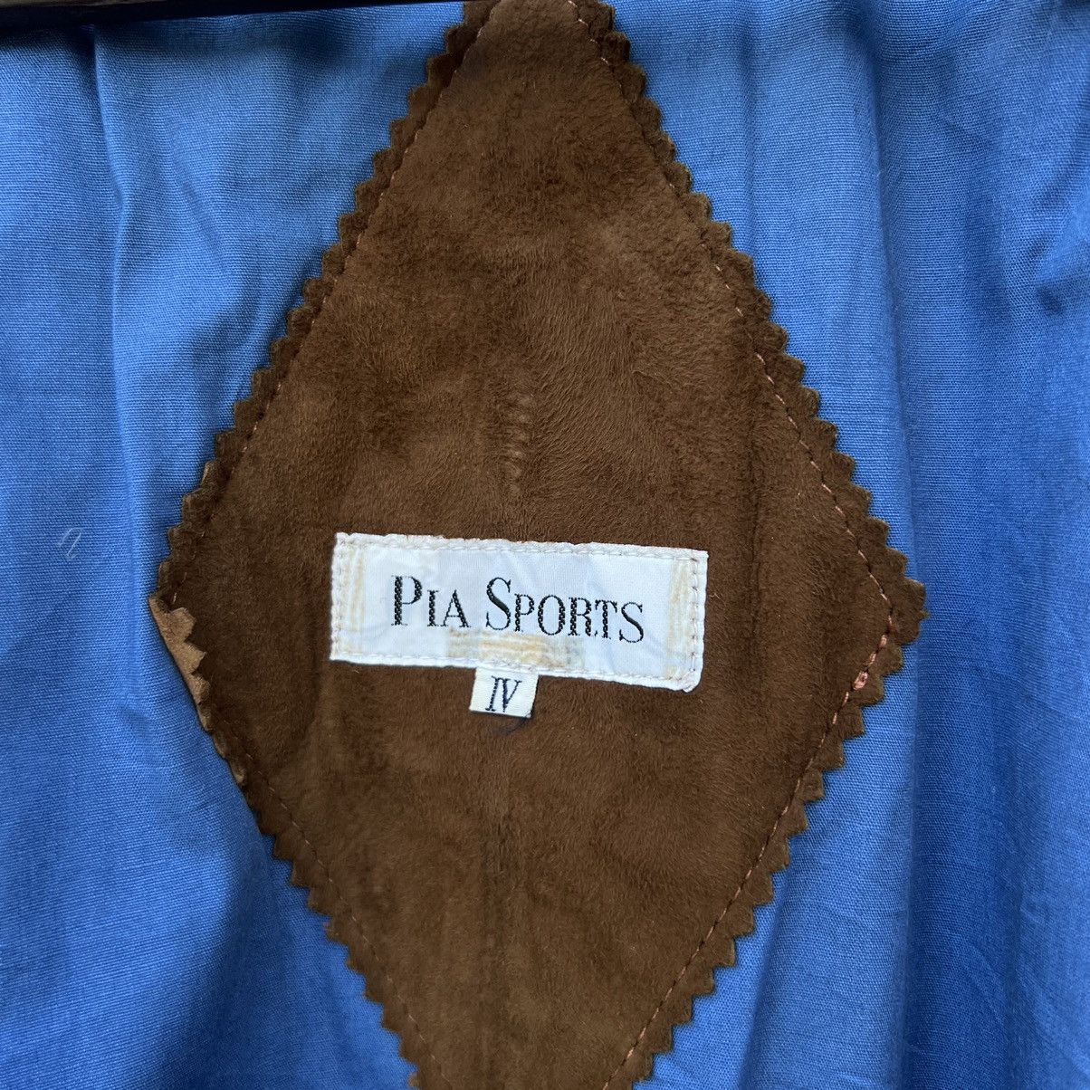 Japanese Brand VINTAGE PIA SPORTS PARACHUTE BIKER BOMBER LEATHER JACKETS Size US M / EU 48-50 / 2 - 13 Thumbnail