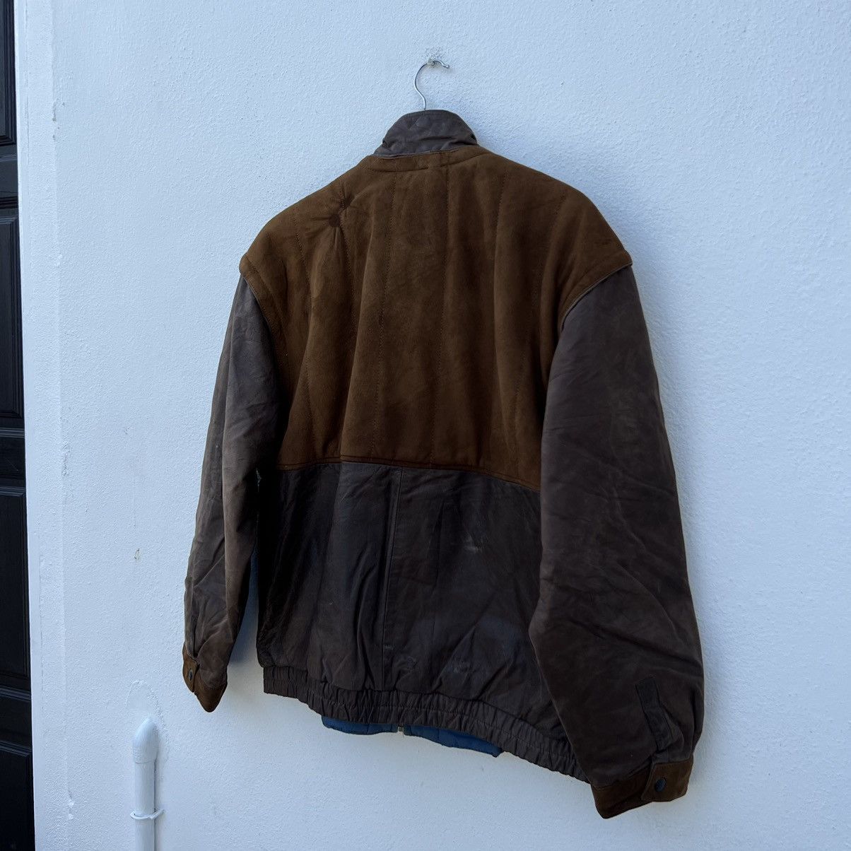 Japanese Brand VINTAGE PIA SPORTS PARACHUTE BIKER BOMBER LEATHER JACKETS Size US M / EU 48-50 / 2 - 10 Thumbnail