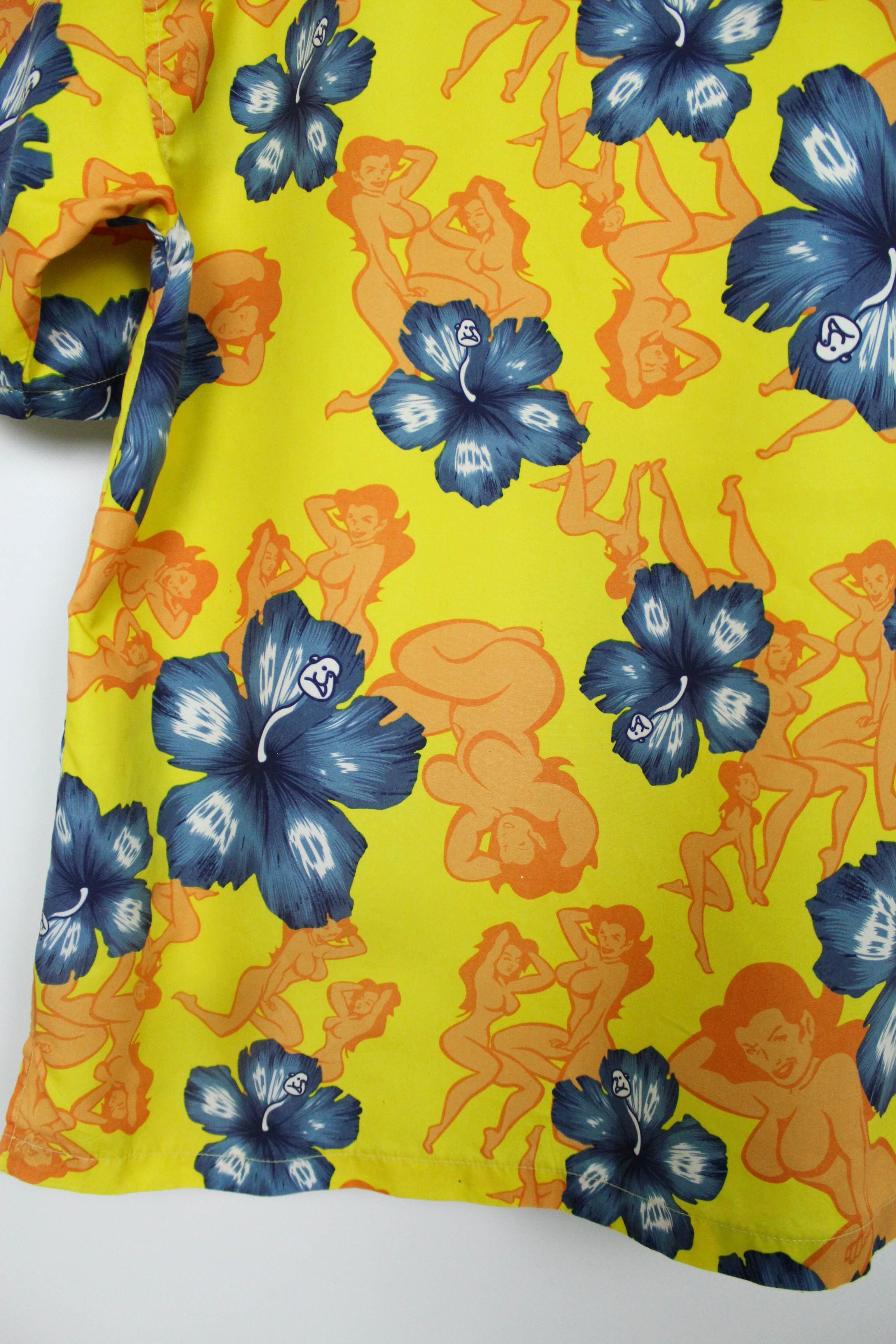 Other Hawaiian Floral Nude Girls Printed Oversized Crazy Shirt Size US L / EU 52-54 / 3 - 7 Thumbnail