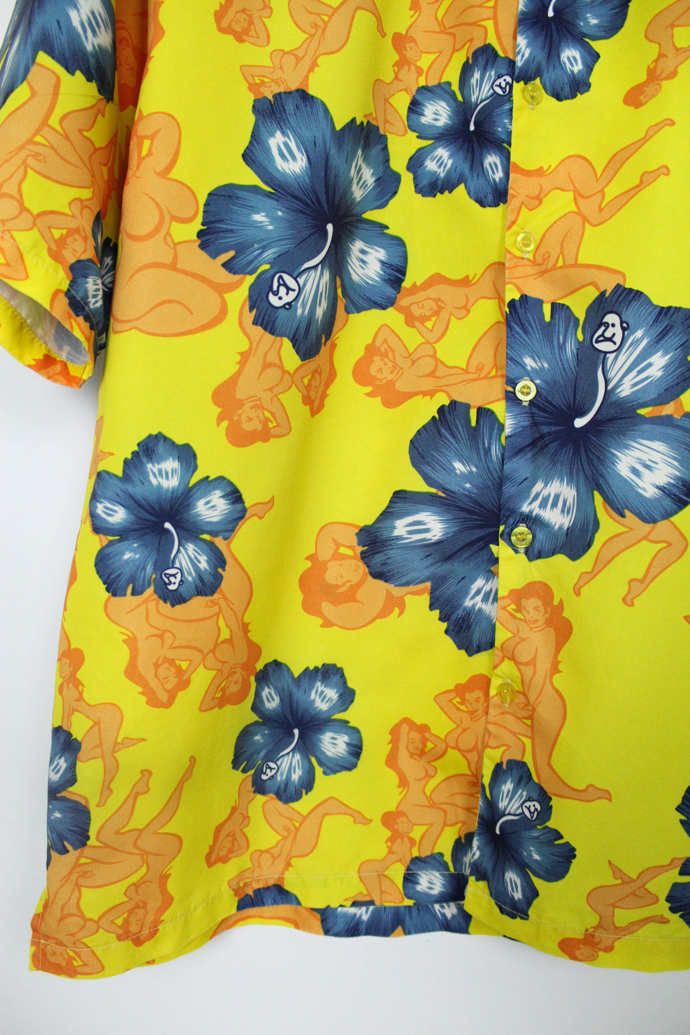 Other Hawaiian Floral Nude Girls Printed Oversized Crazy Shirt Size US L / EU 52-54 / 3 - 5 Thumbnail