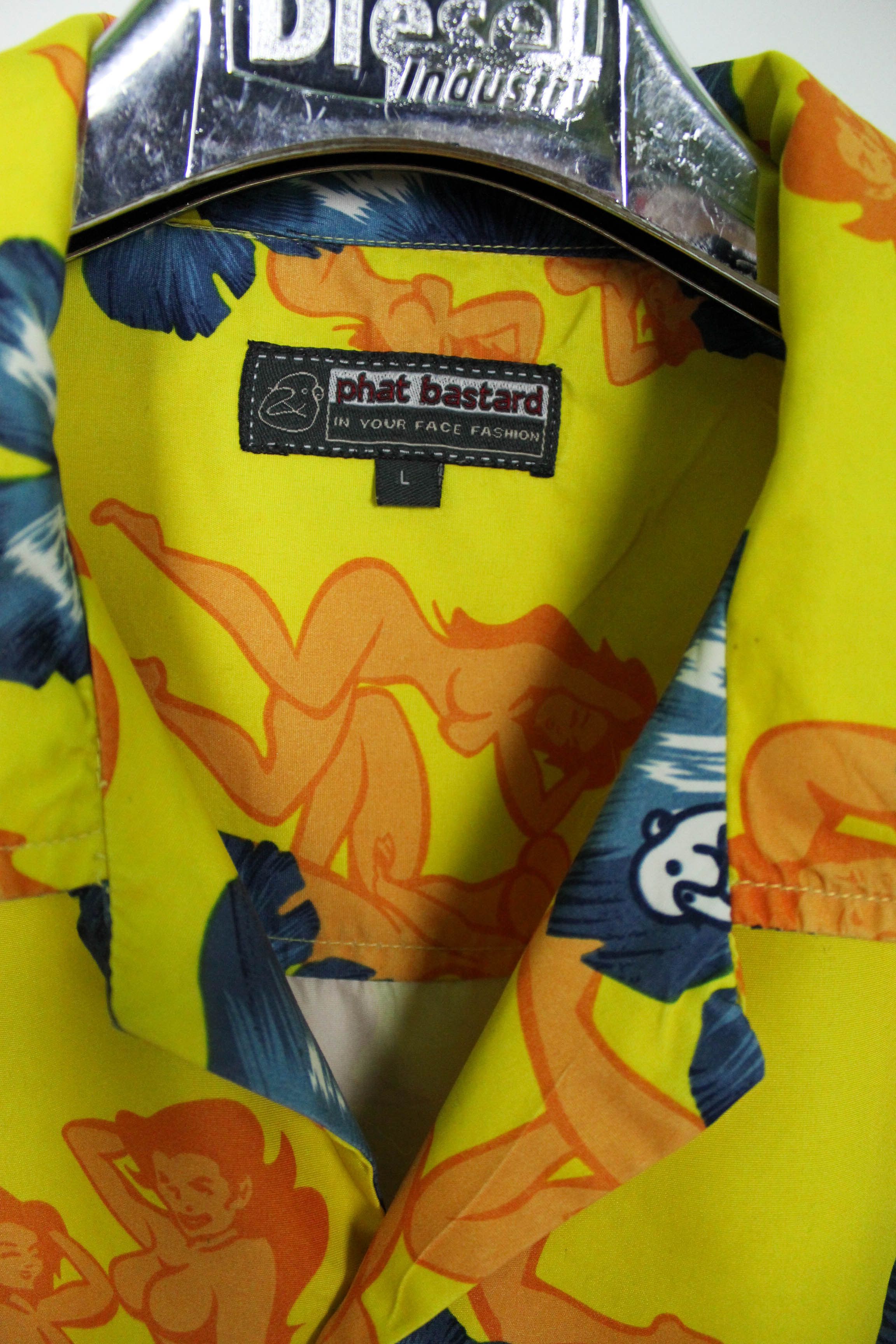 Other Hawaiian Floral Nude Girls Printed Oversized Crazy Shirt Size US L / EU 52-54 / 3 - 9 Thumbnail