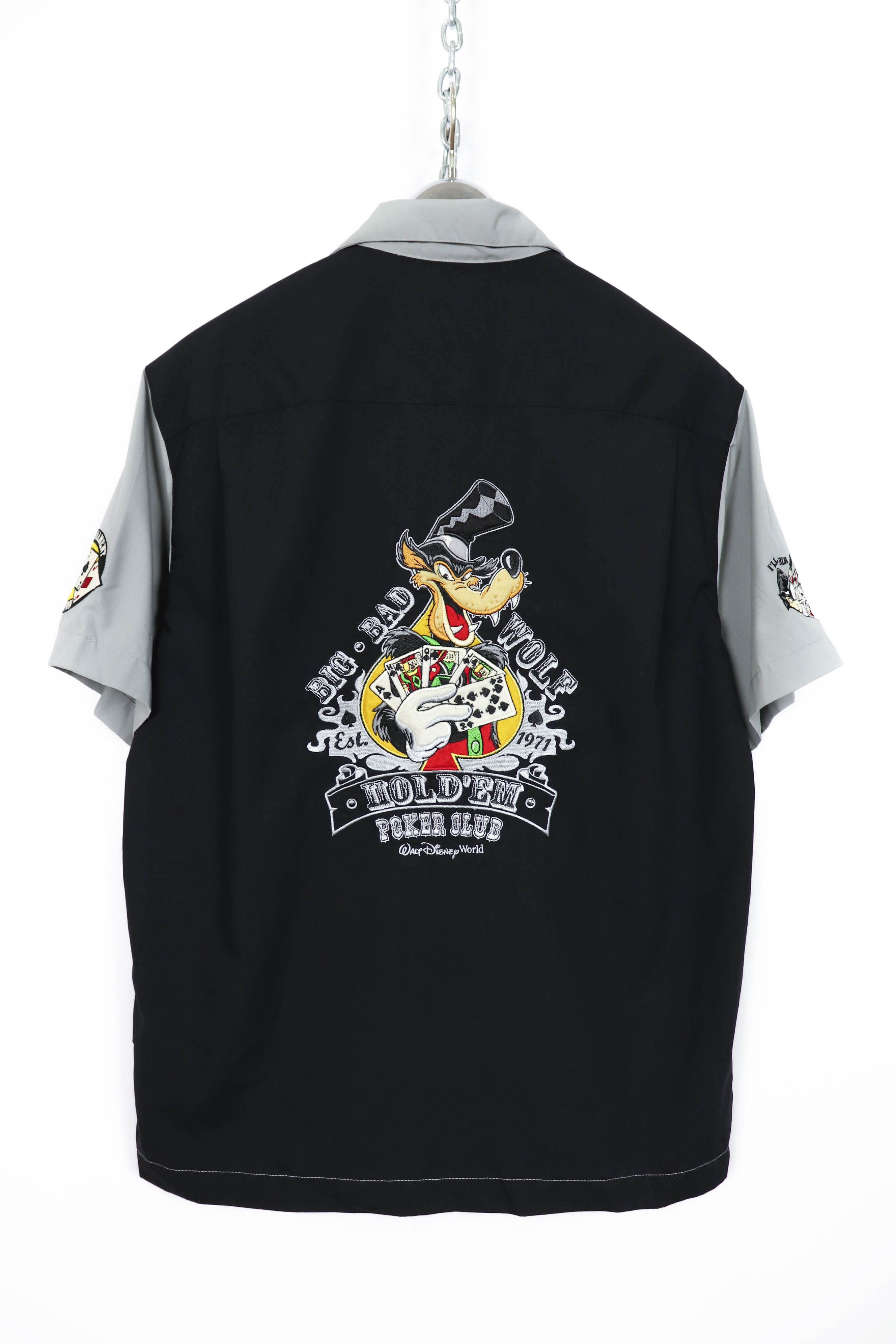 Disney Walt Disney Vintage 90s Mickey Mouse Poker Bowling Shirt Size US S / EU 44-46 / 1 - 2 Thumbnail