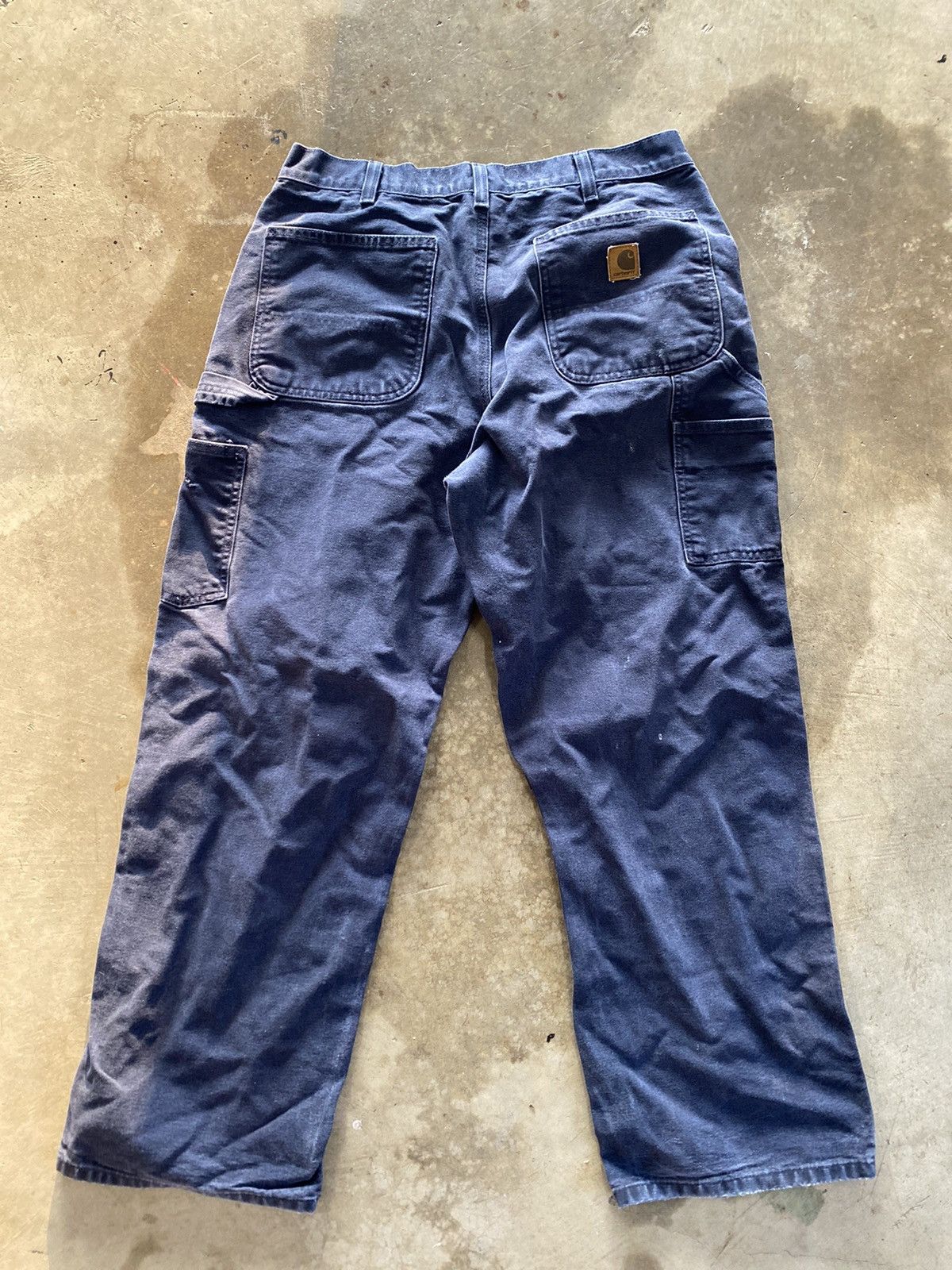 image of 90’S Vintage Carhartt Carpenter Pants in Navy, Men's (Size 34)