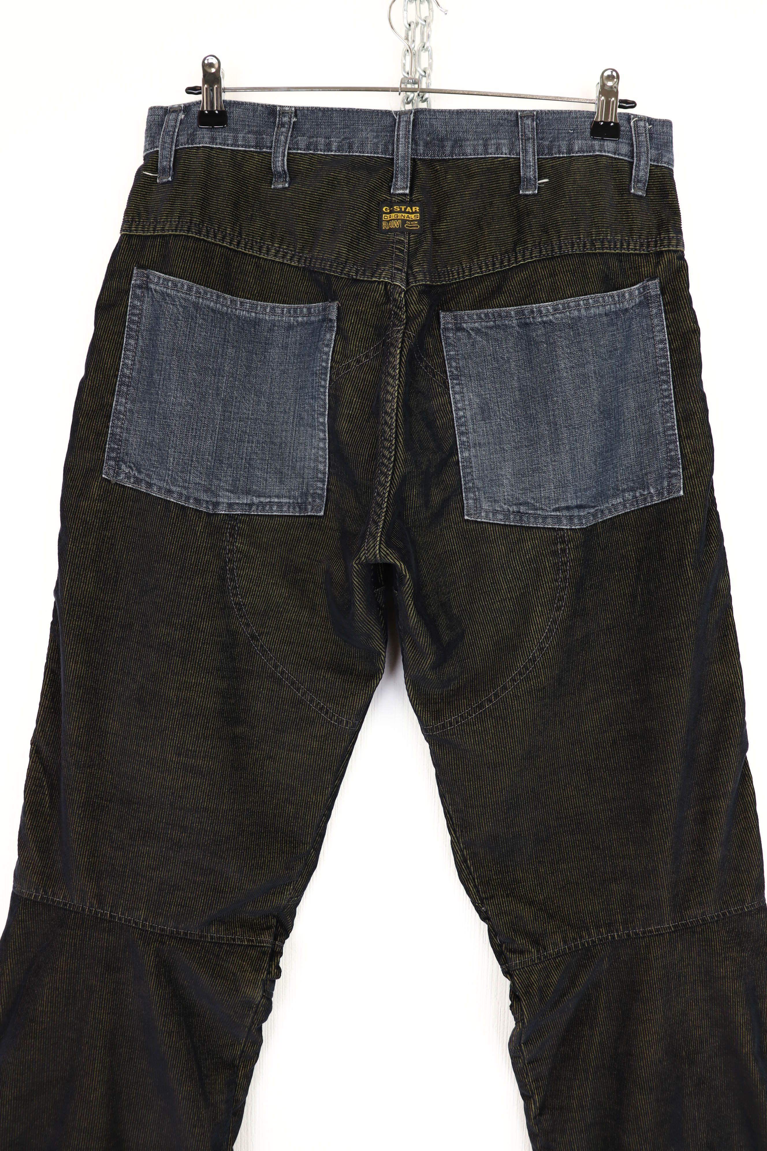G-Star G-star Raw Denim Khaki Corduroy/Denim Anatomy Cut Pants Size US 33 - 6 Thumbnail