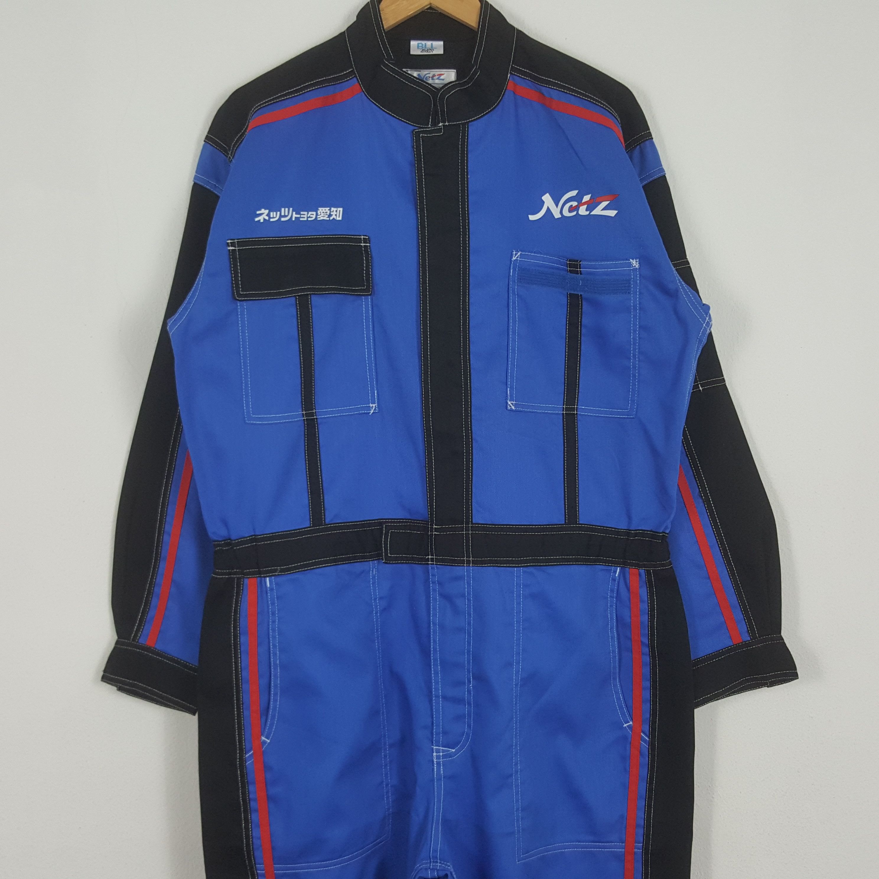 Japanese Brand Vintage Netz Aichi Toyota Japanese Racing Coverall Jacket Size US L / EU 52-54 / 3 - 4 Thumbnail