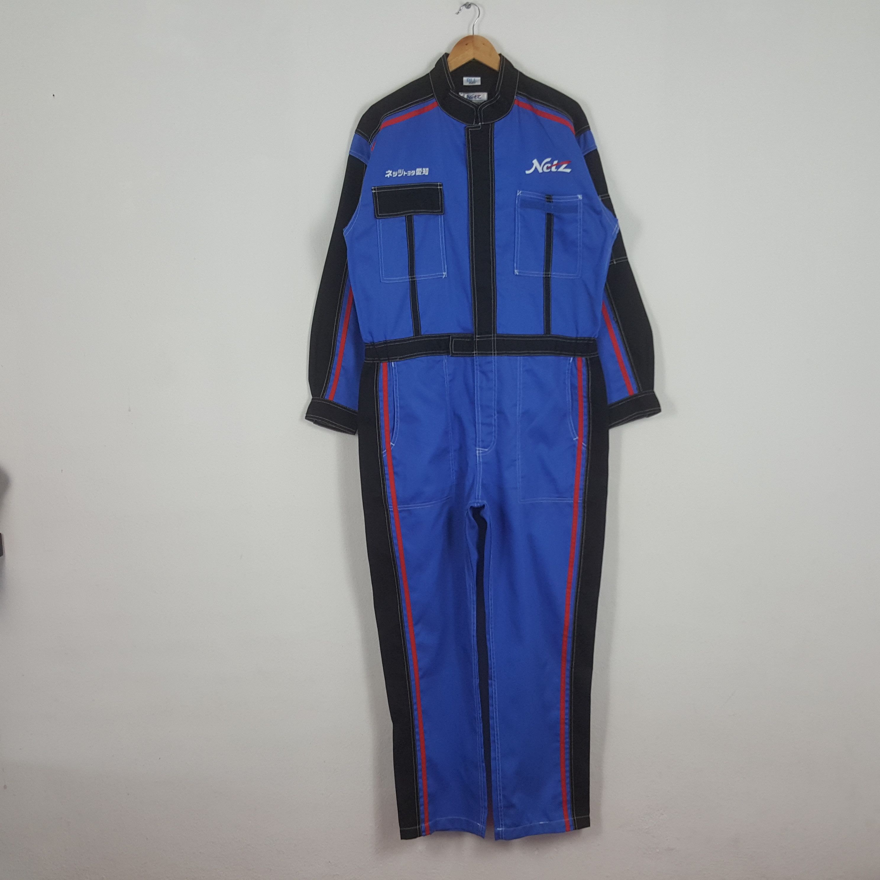 Japanese Brand Vintage Netz Aichi Toyota Japanese Racing Coverall Jacket Size US L / EU 52-54 / 3 - 3 Thumbnail