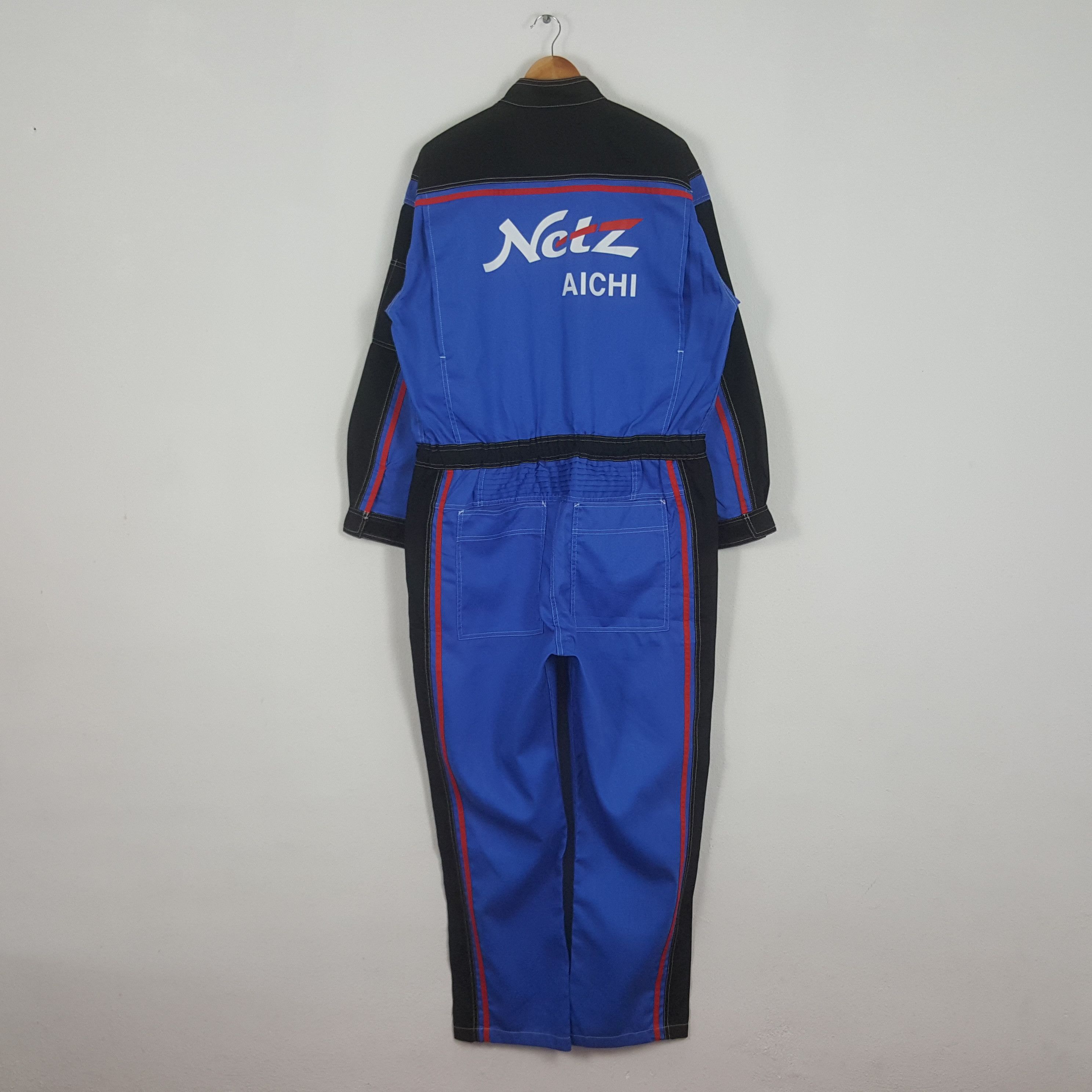 Japanese Brand Vintage Netz Aichi Toyota Japanese Racing Coverall Jacket Size US L / EU 52-54 / 3 - 1 Thumbnail