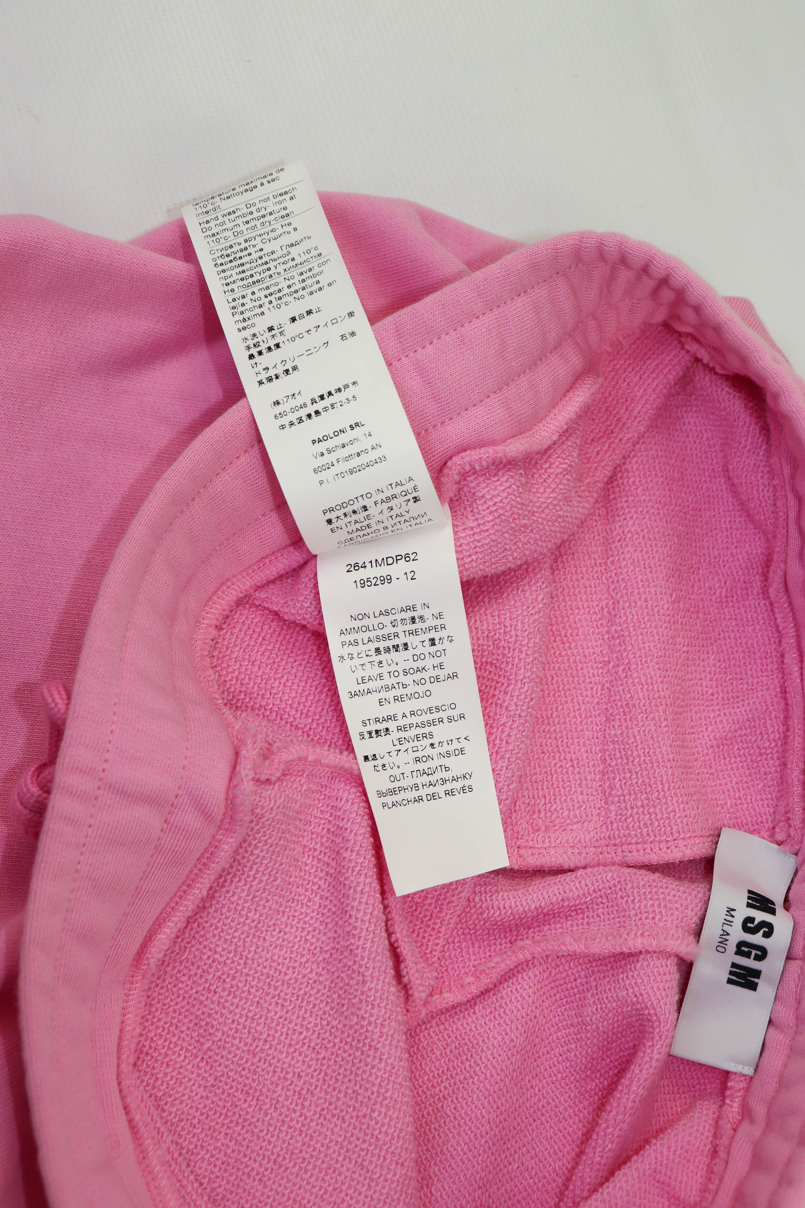 MSGM MSGM Milano Made in Italy Pink Printed Graphics Sweat Pants Size 32" / US 10 / IT 46 - 12 Thumbnail