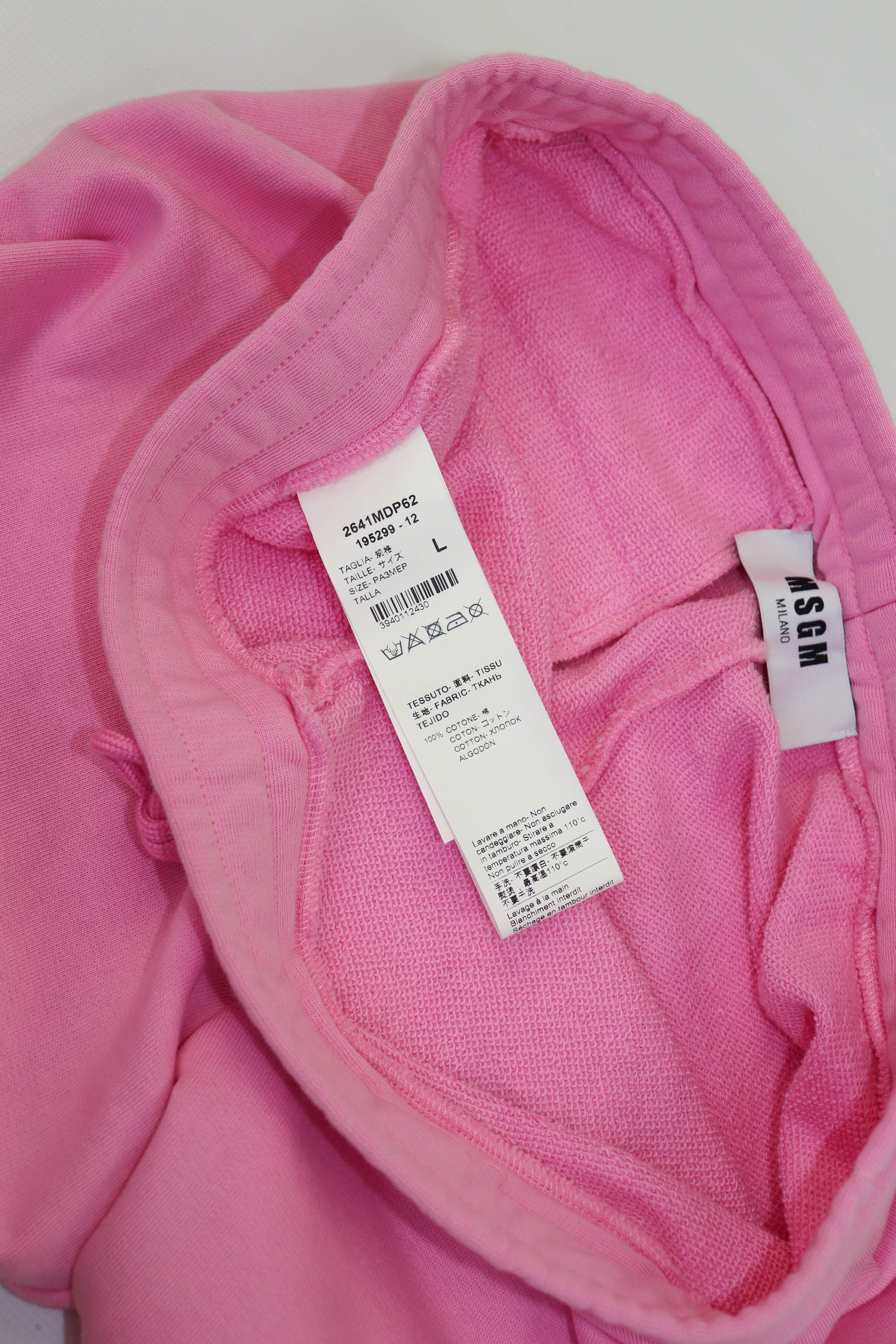 MSGM MSGM Milano Made in Italy Pink Printed Graphics Sweat Pants Size 32" / US 10 / IT 46 - 11 Thumbnail