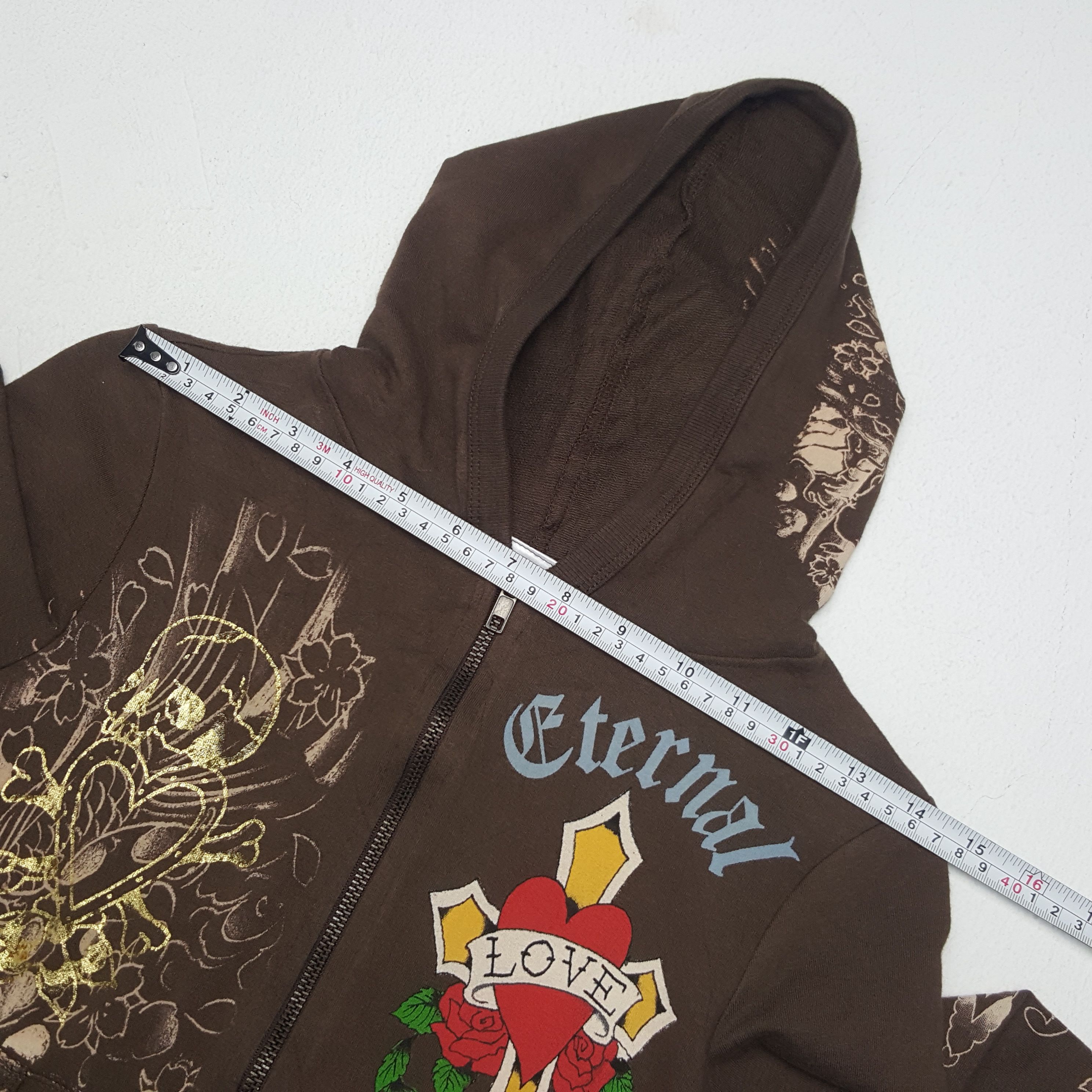 Ed Hardy × Vintage Vintage Ed Hardy Eternal Love Hoodies Size XS / US 0-2 / IT 36-38 - 6 Thumbnail