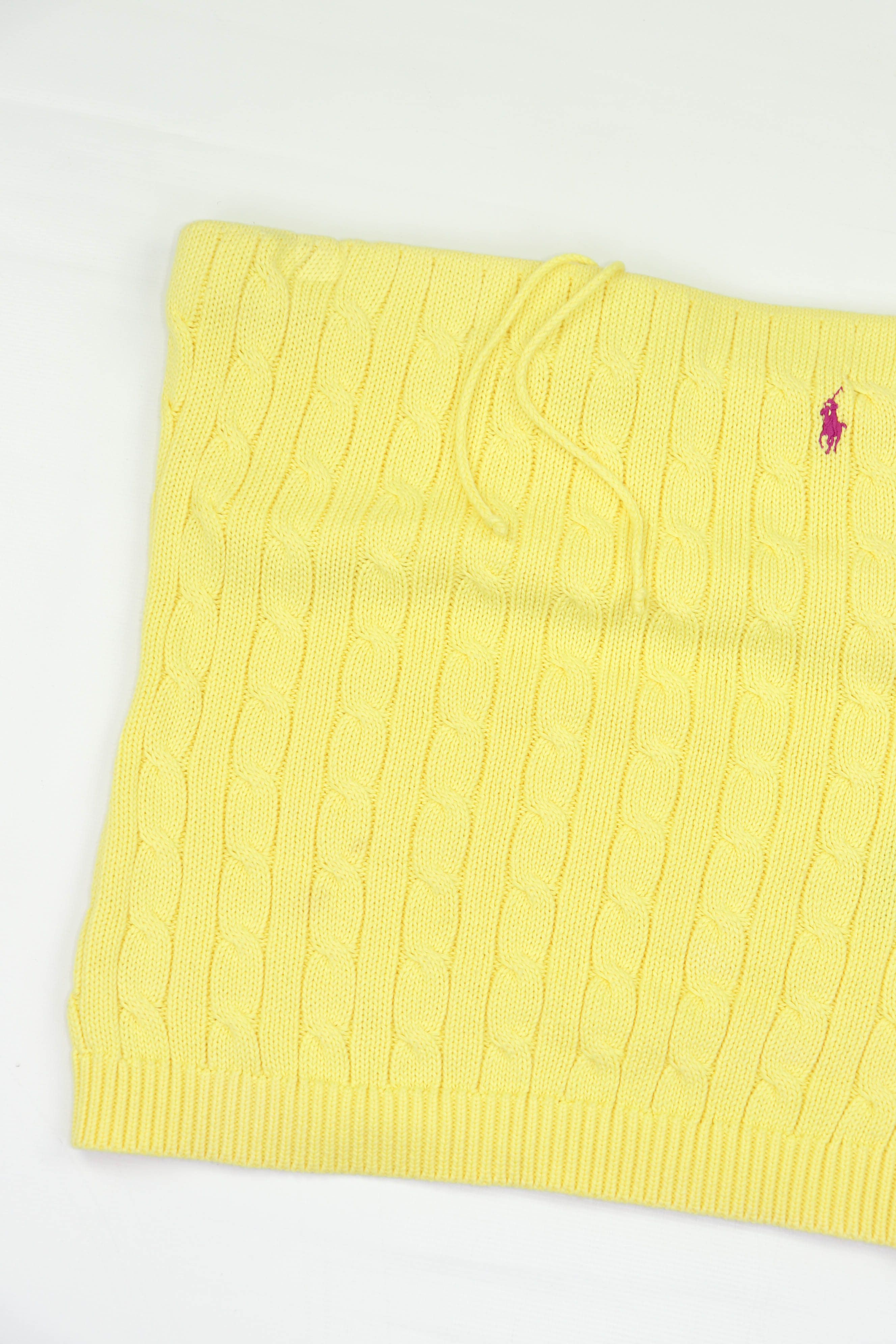 Polo Ralph Lauren Ralph Lauren Hong Kong Made Knitted Cotton Yellow Mini Skirt Size 32" / US 10 / IT 46 - 6 Thumbnail
