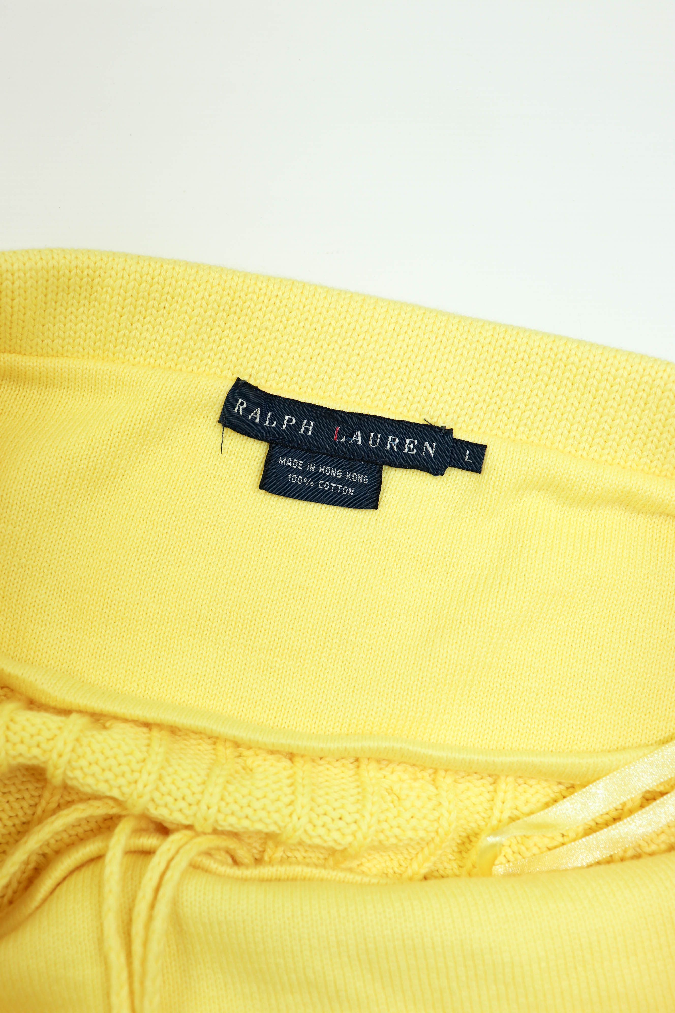 Polo Ralph Lauren Ralph Lauren Hong Kong Made Knitted Cotton Yellow Mini Skirt Size 32" / US 10 / IT 46 - 10 Thumbnail