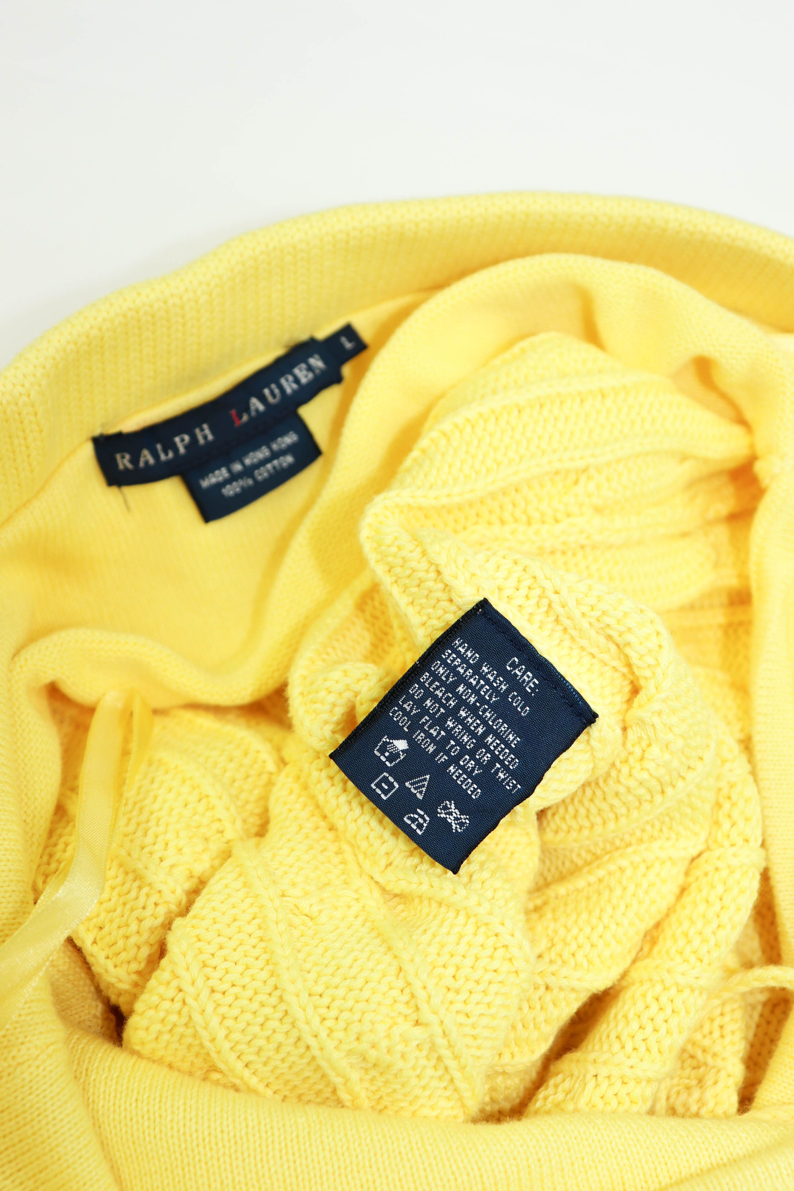 Polo Ralph Lauren Ralph Lauren Hong Kong Made Knitted Cotton Yellow Mini Skirt Size 32" / US 10 / IT 46 - 12 Thumbnail