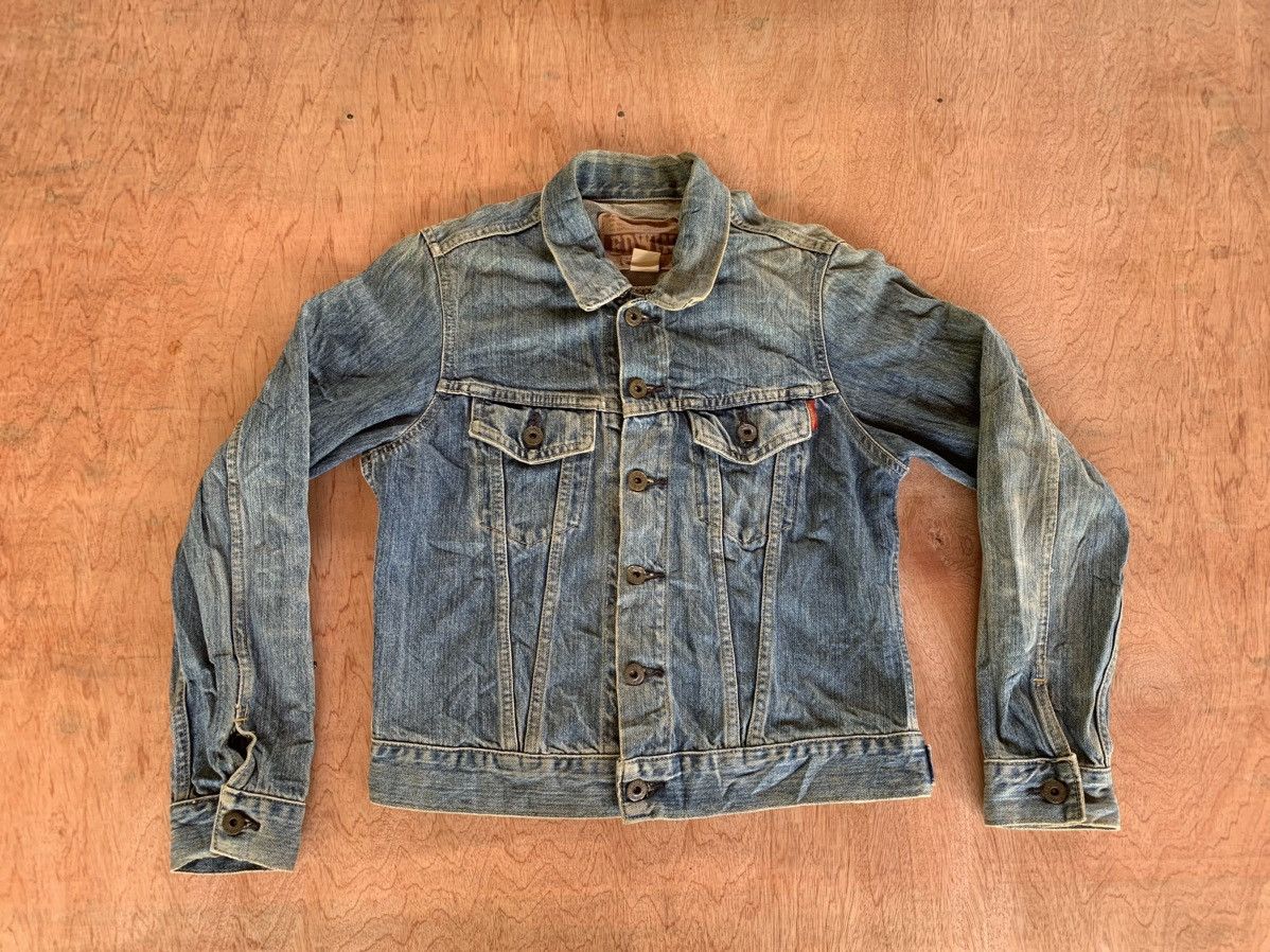 💥 Best Offer Edwin Jacket Denim Distressed Rare 💥