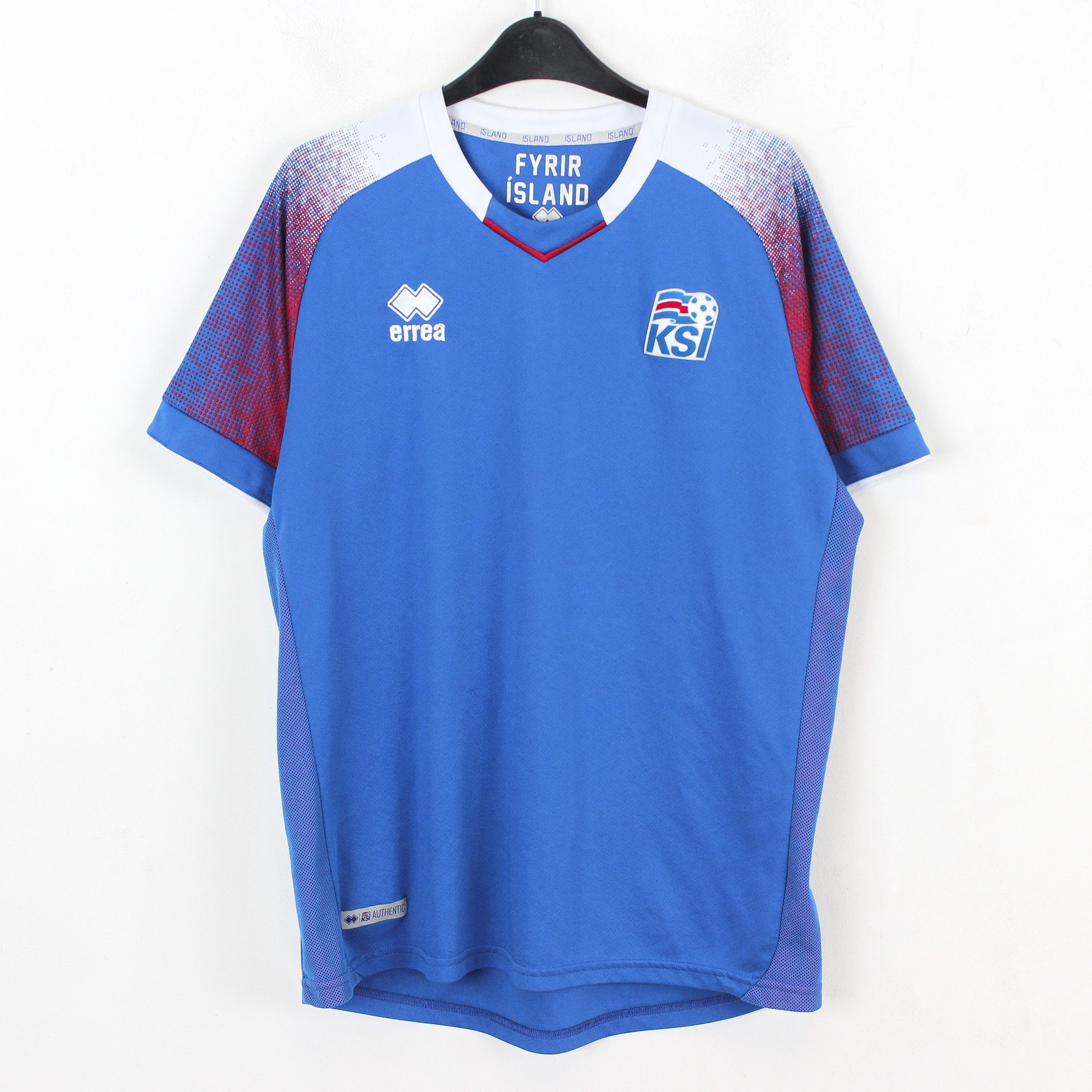 Errea Iceland Errea Mens L Football Jersey Shirt Top 2018 2020 KSI Size US L / EU 52-54 / 3 - 1 Thumbnail