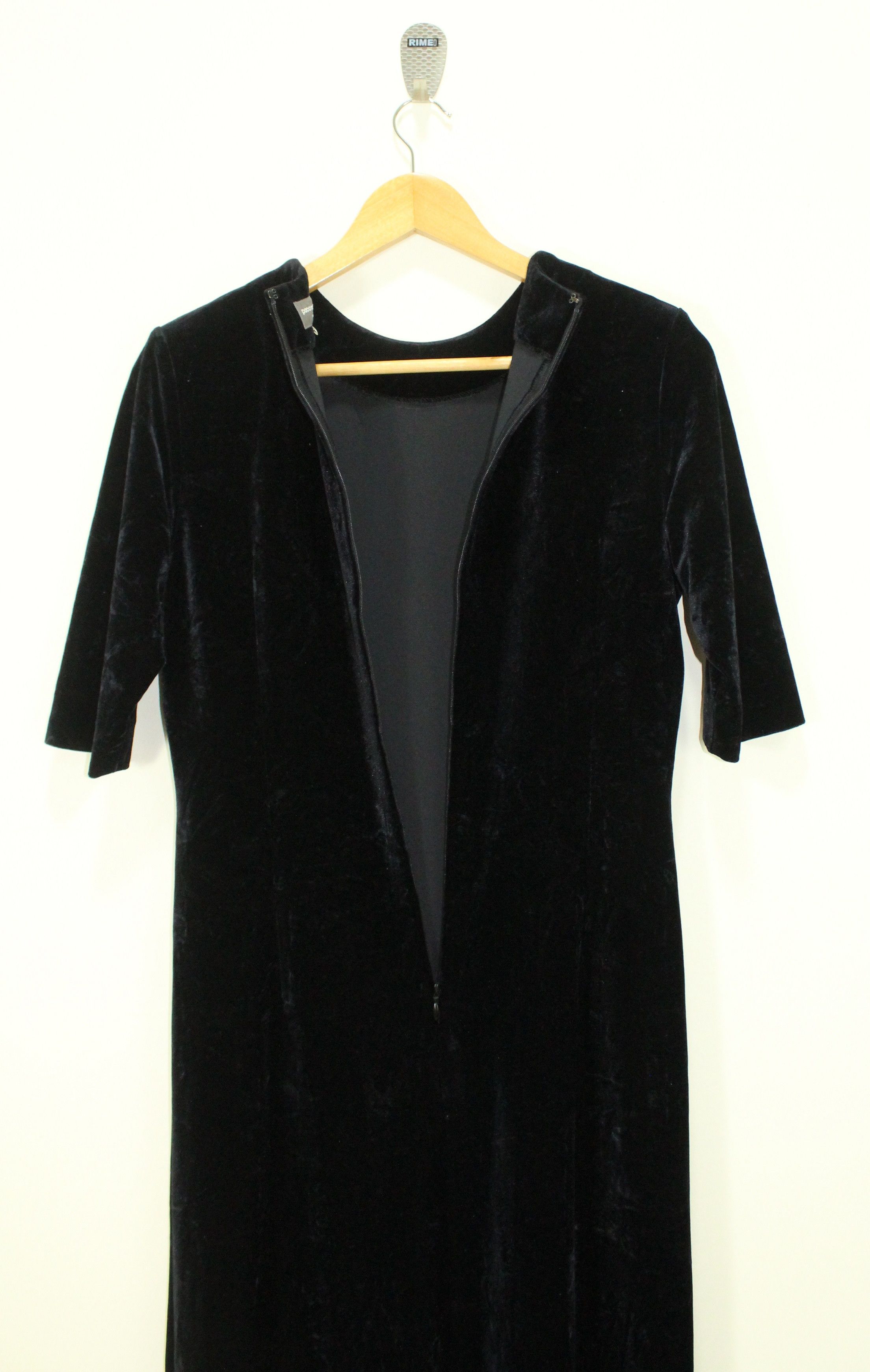 Alexander McQueen × Ann Demeulemeester × Paco Rabanne PACO RABANNE Dress Velvet Velour Size S / US 4 / IT 40 - 6 Thumbnail