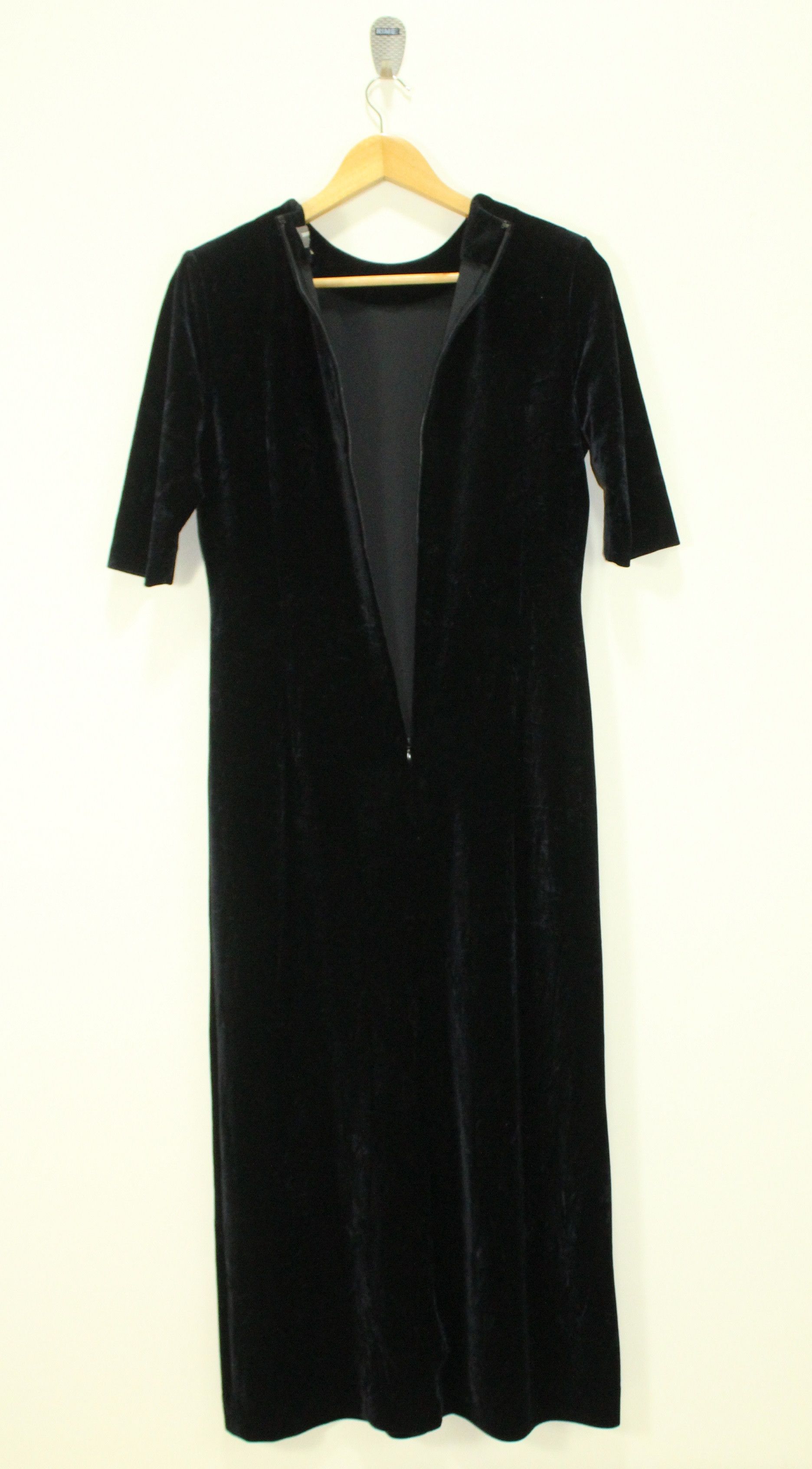 Alexander McQueen × Ann Demeulemeester × Paco Rabanne PACO RABANNE Dress Velvet Velour Size S / US 4 / IT 40 - 5 Thumbnail