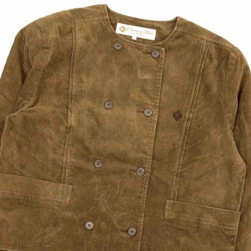 Christian Dior Monsieur Vintage Christian Dior Sports Velvet Caban Jacket Size L / US 10 / IT 46 - 2 Thumbnail