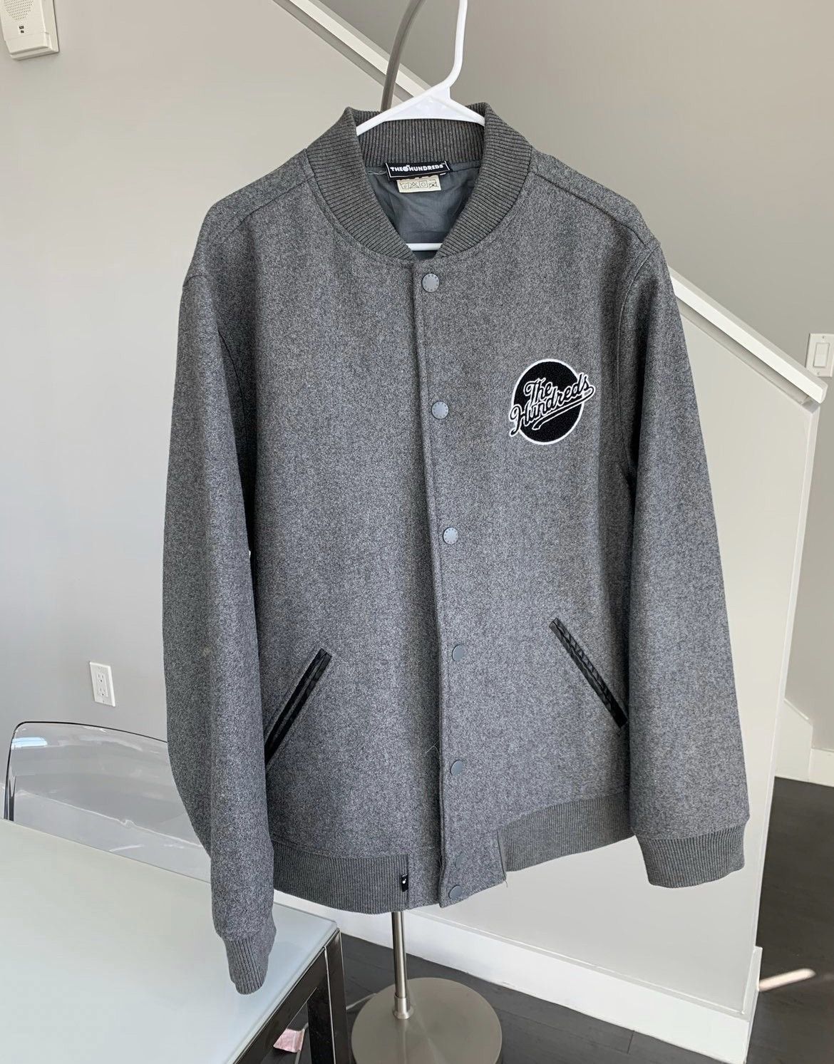 The Hundreds The Hundreds Wool Varsity Jacket Vtg Streetwear Bomber Size US XL / EU 56 / 4 - 2 Thumbnail