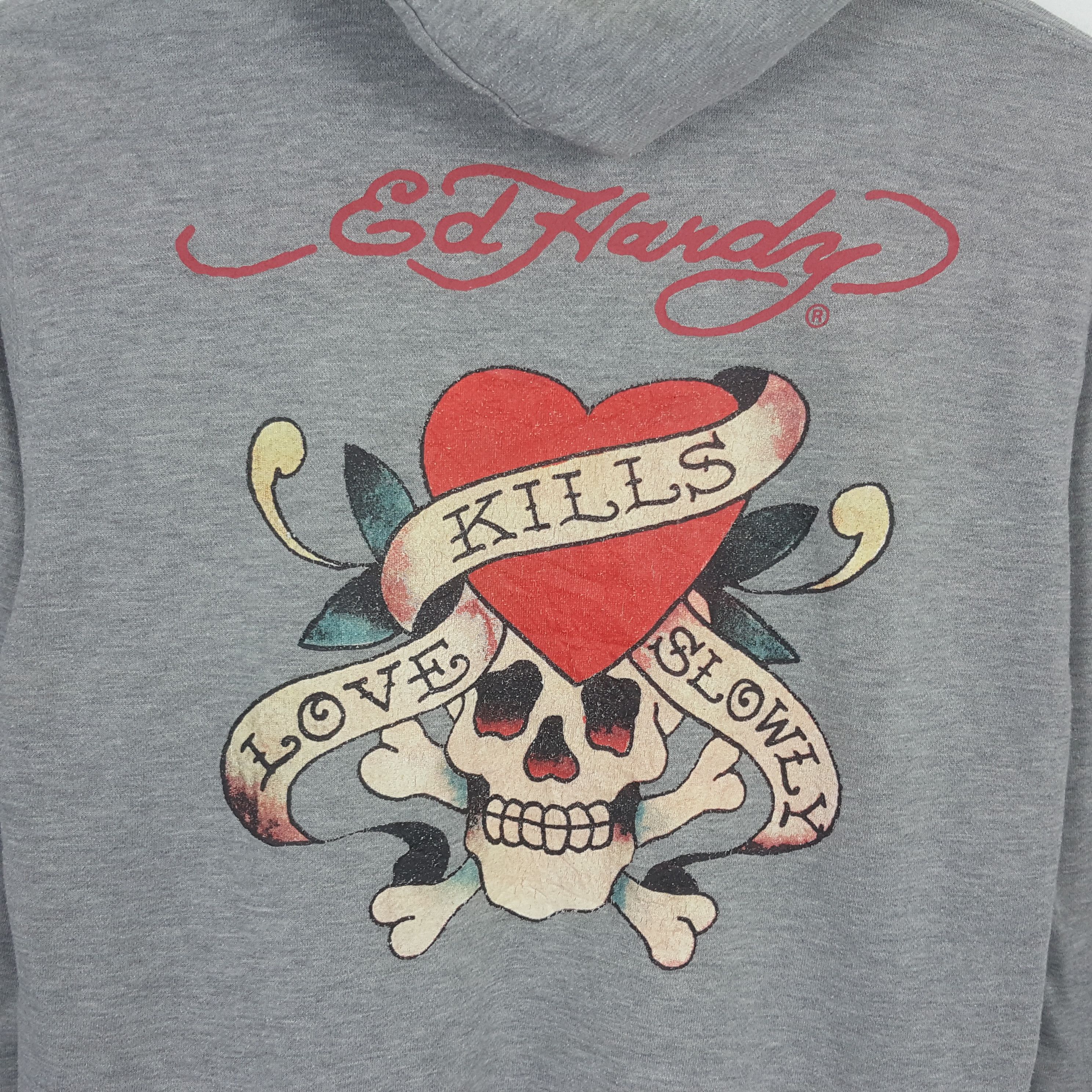 Christian Audigier × Ed Hardy × Vintage Vintage ED HARDY Christian Audiger Hoodies Jacket Size US M / EU 48-50 / 2 - 2 Thumbnail
