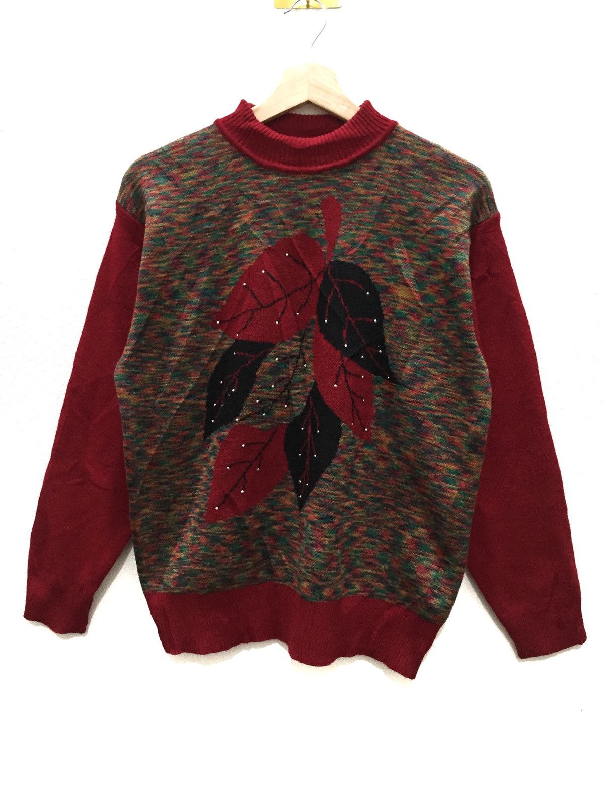 Aran Isles Knitwear × Japanese Brand Hayama Leaf Design Knitwear Size US S / EU 44-46 / 1 - 1 Thumbnail