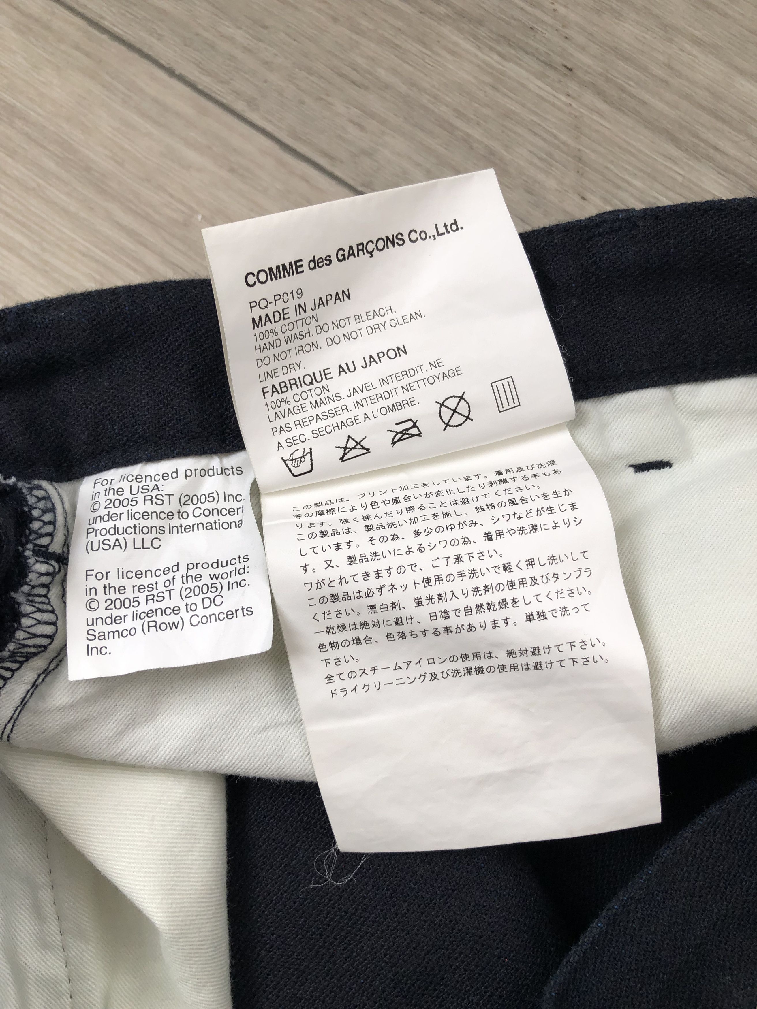 Comme des Garcons Comme des Garcons SS 2006 "Rolling Stones" Pants Size US 33 - 10 Thumbnail