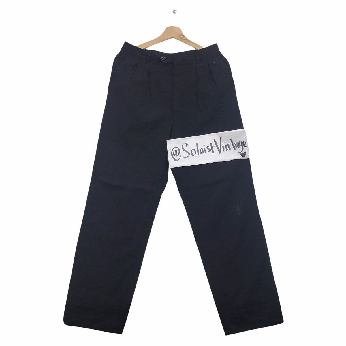 Paul Smith PAUL SMITH LONDON Wool Black Casual Trousers Pant Size US 29 - 1 Thumbnail
