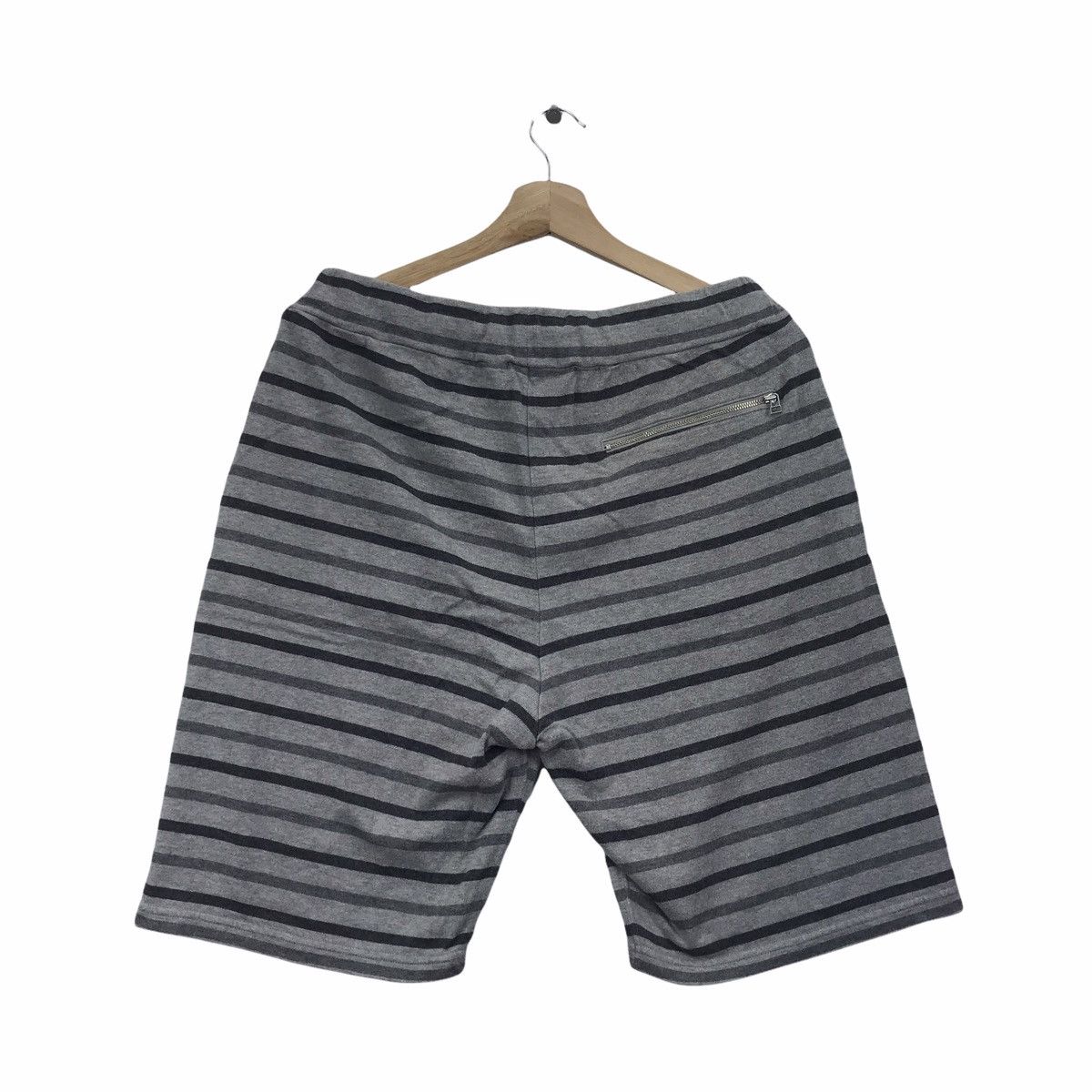 Loopwheeler LOOPWHEELER Stripes Japan Brand Short Joggerpant Sweatpant Size US 32 / EU 48 - 6 Thumbnail