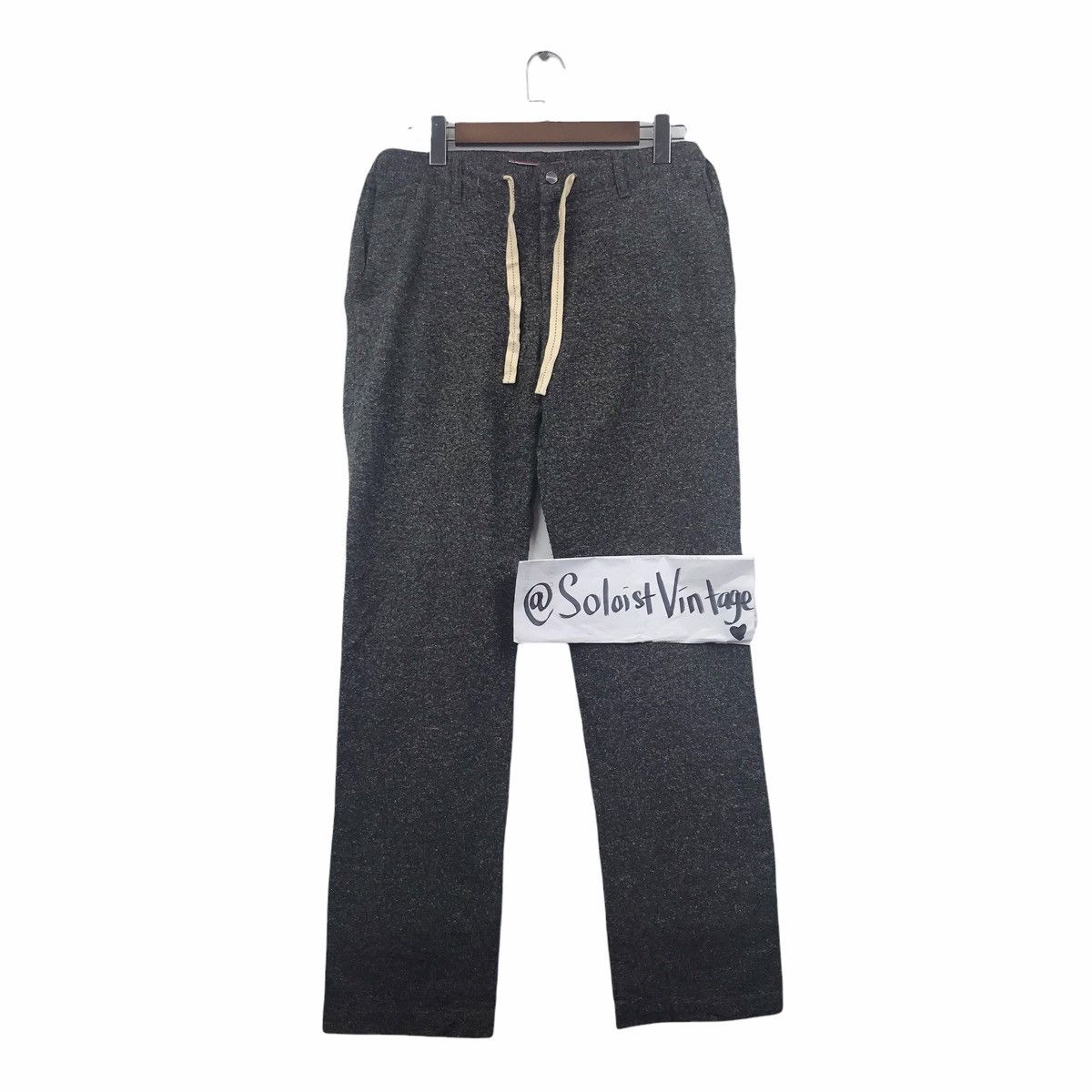 Vintage BEAMS LIGHT Japanese Brand Wool Grey Casual Trousers Pant Size US 32 / EU 48 - 1 Thumbnail